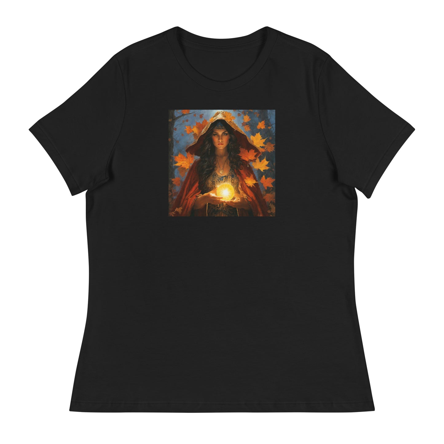 Autumn Gypsy Women's Fall T-Shirt Black