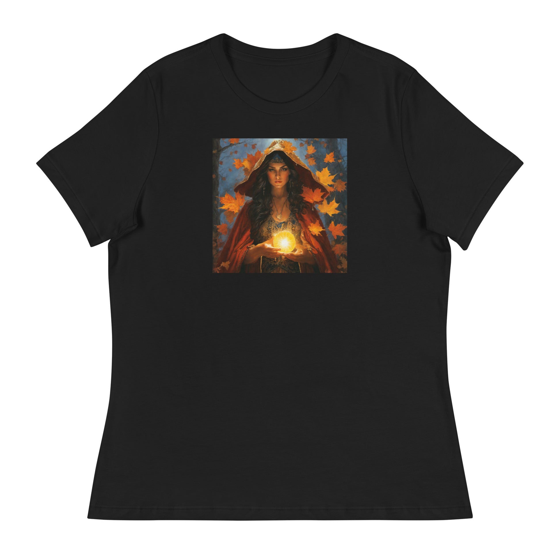 Autumn Gypsy Women's Fall T-Shirt Black