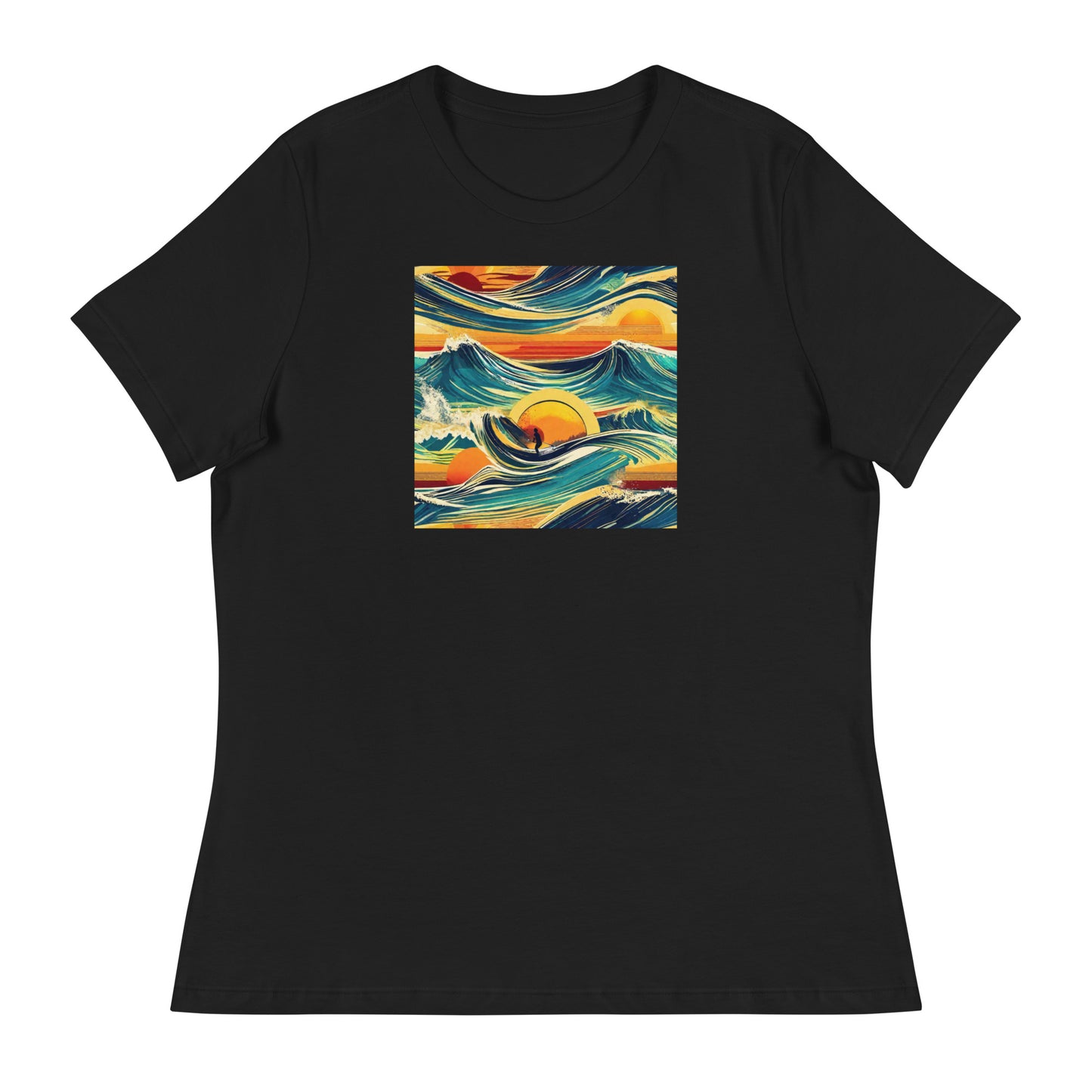 Surf's Up Women's T-Shirt Black