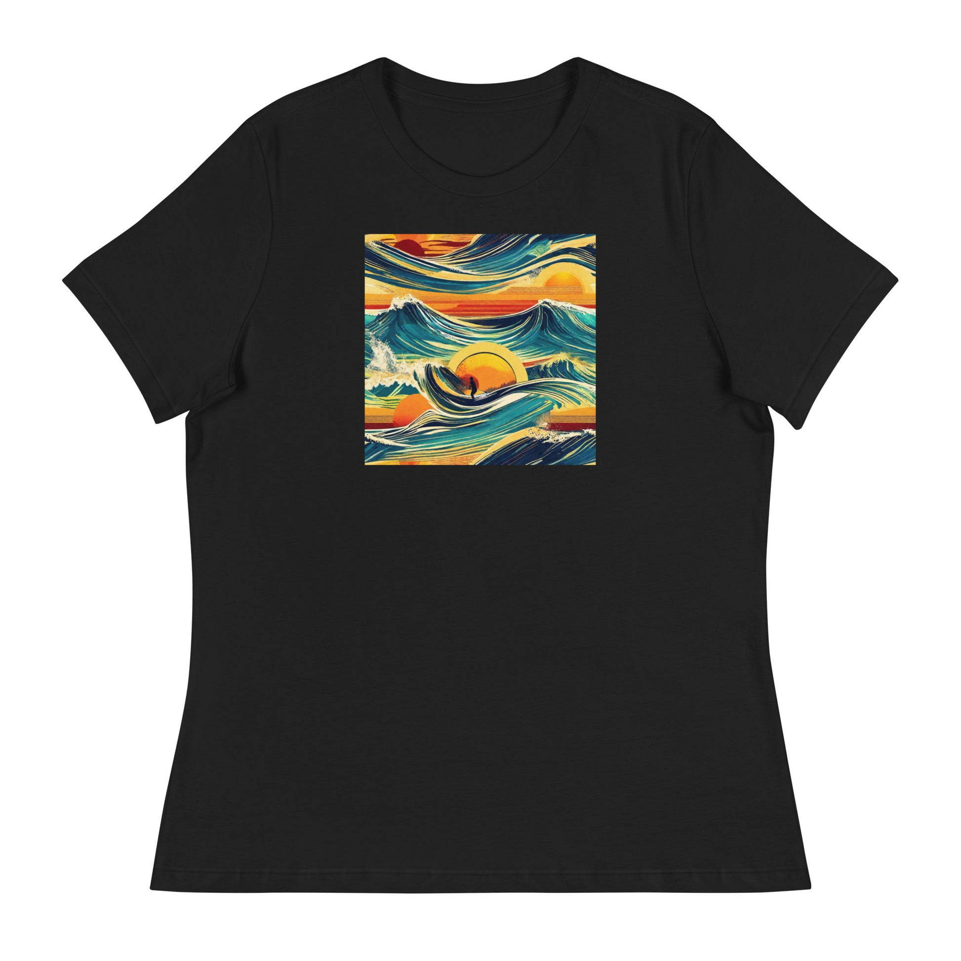 Surf's Up Women's T-Shirt Black