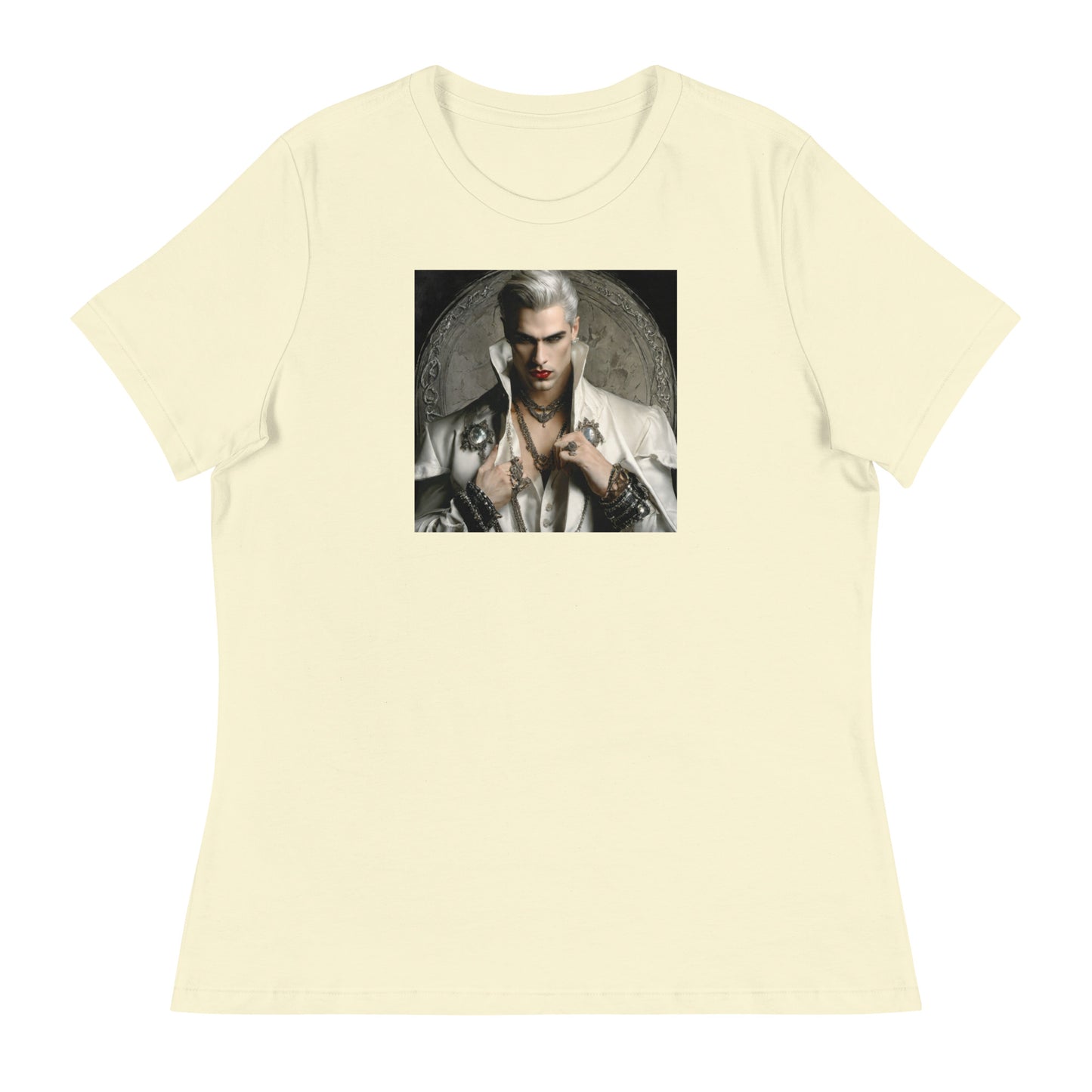 Vampire with Style Women's Graphic Tee Citron