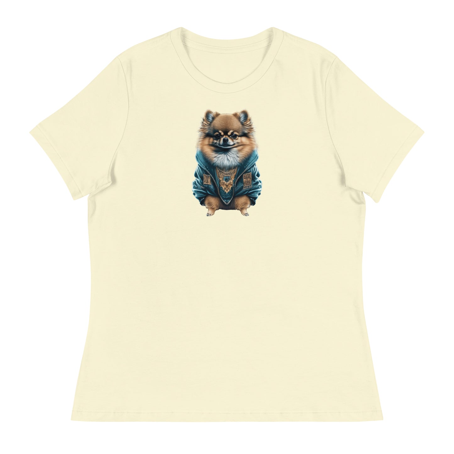 Fancy Pomeranian Women's Dog Lover T-Shirt Citron