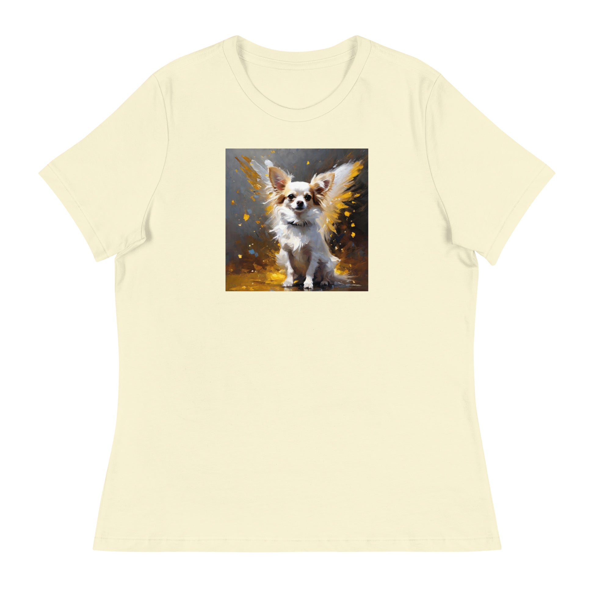 Angel Chihuahua Women's Dog Lover T-Shirt Citron