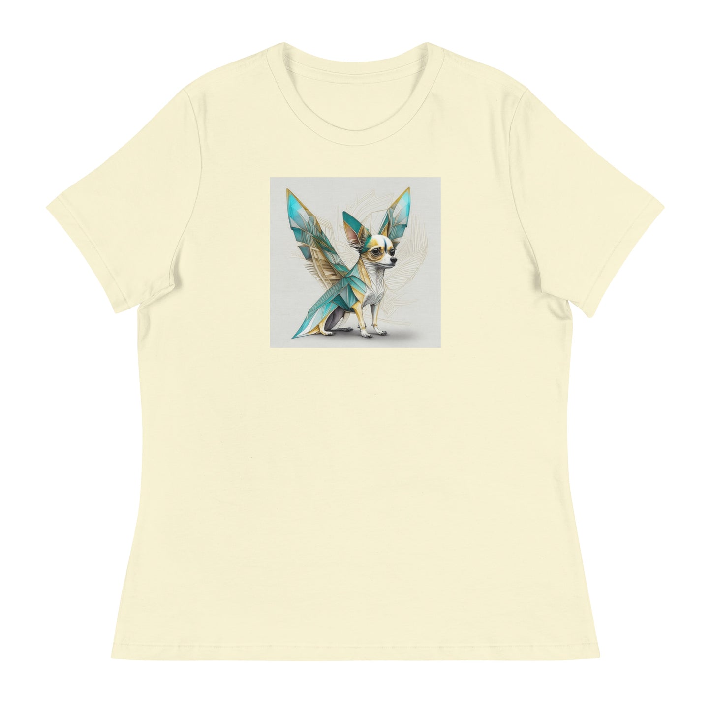 Chihuahua with Wings Women's Dog Lover T-Shirt Citron