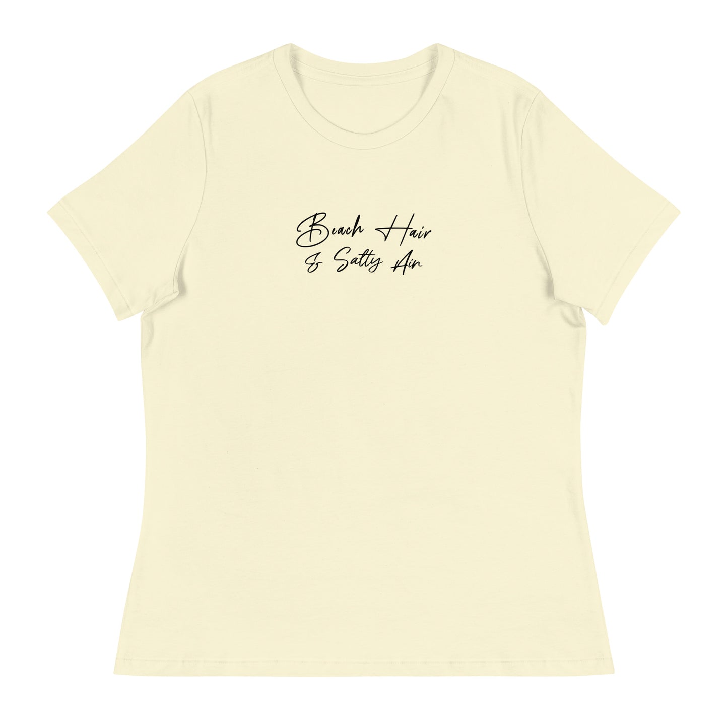 Beach Hair & Salty Air Women's Summer T-Shirt Citron