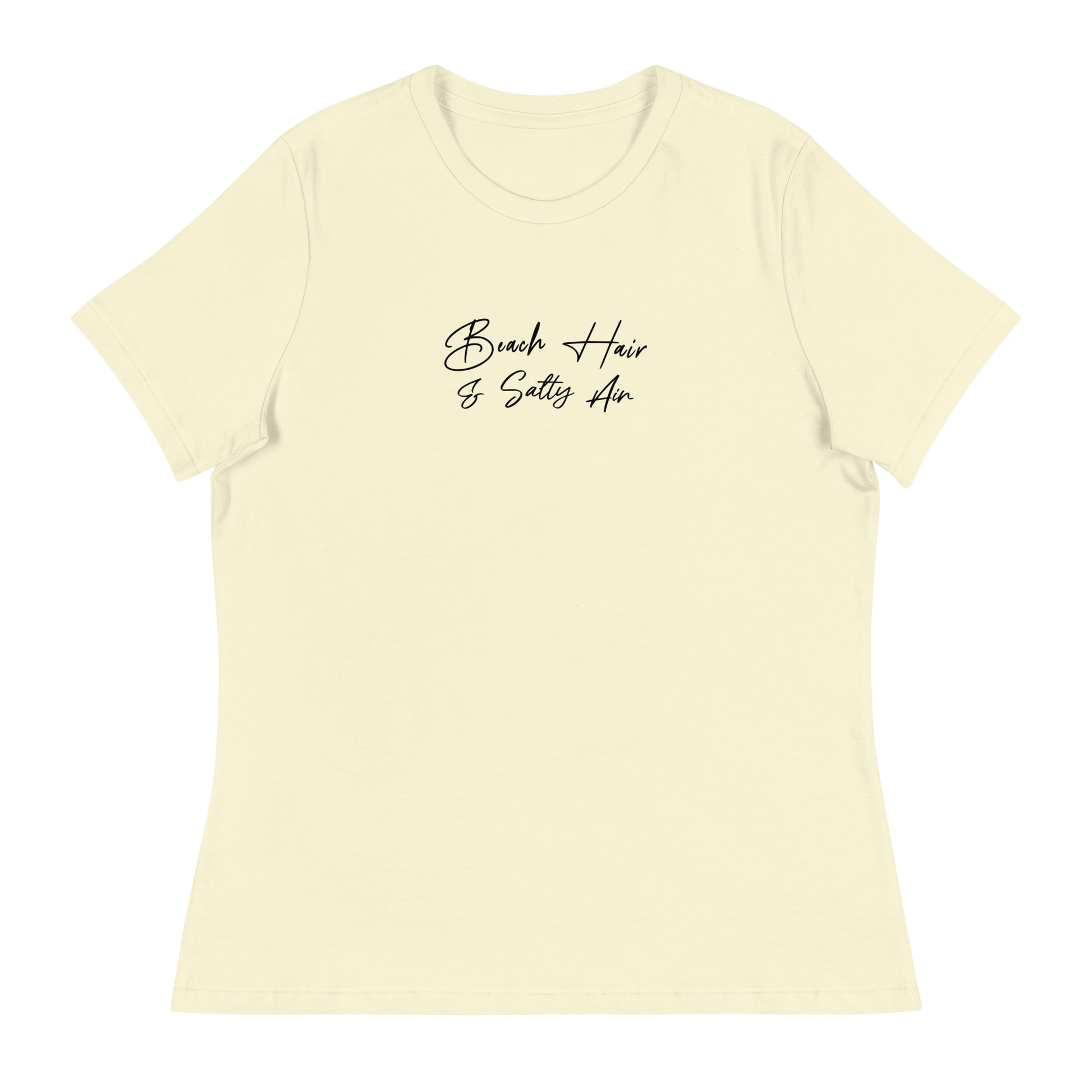 Beach Hair & Salty Air Women's Summer T-Shirt Citron