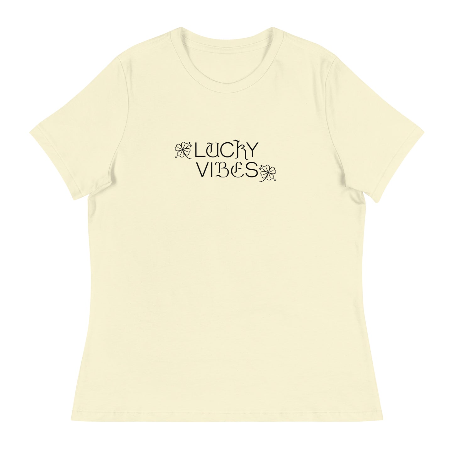 Lucky Vibes Women's St Patrick's Day T-Shirt Citron