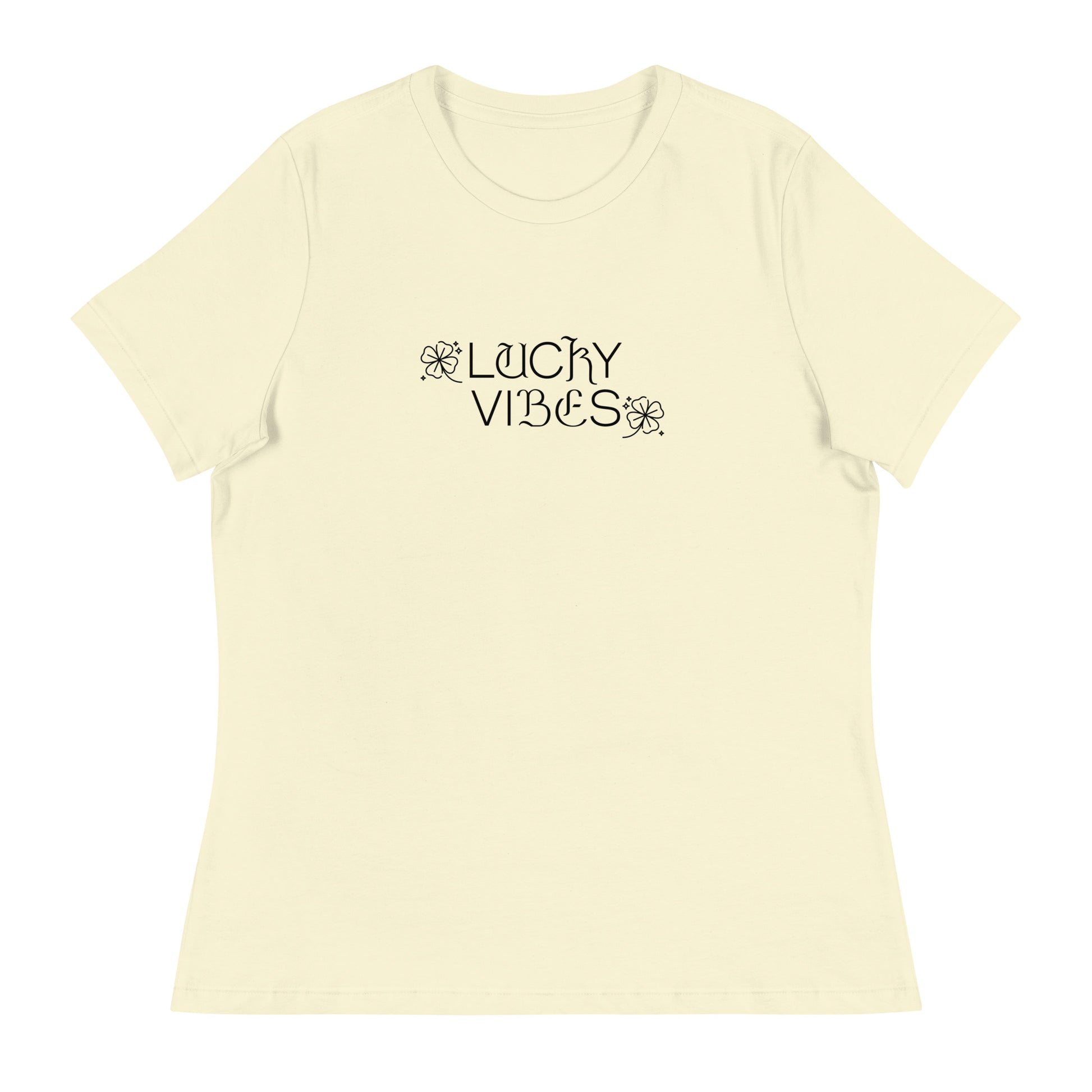 Lucky Vibes Women's St Patrick's Day T-Shirt Citron