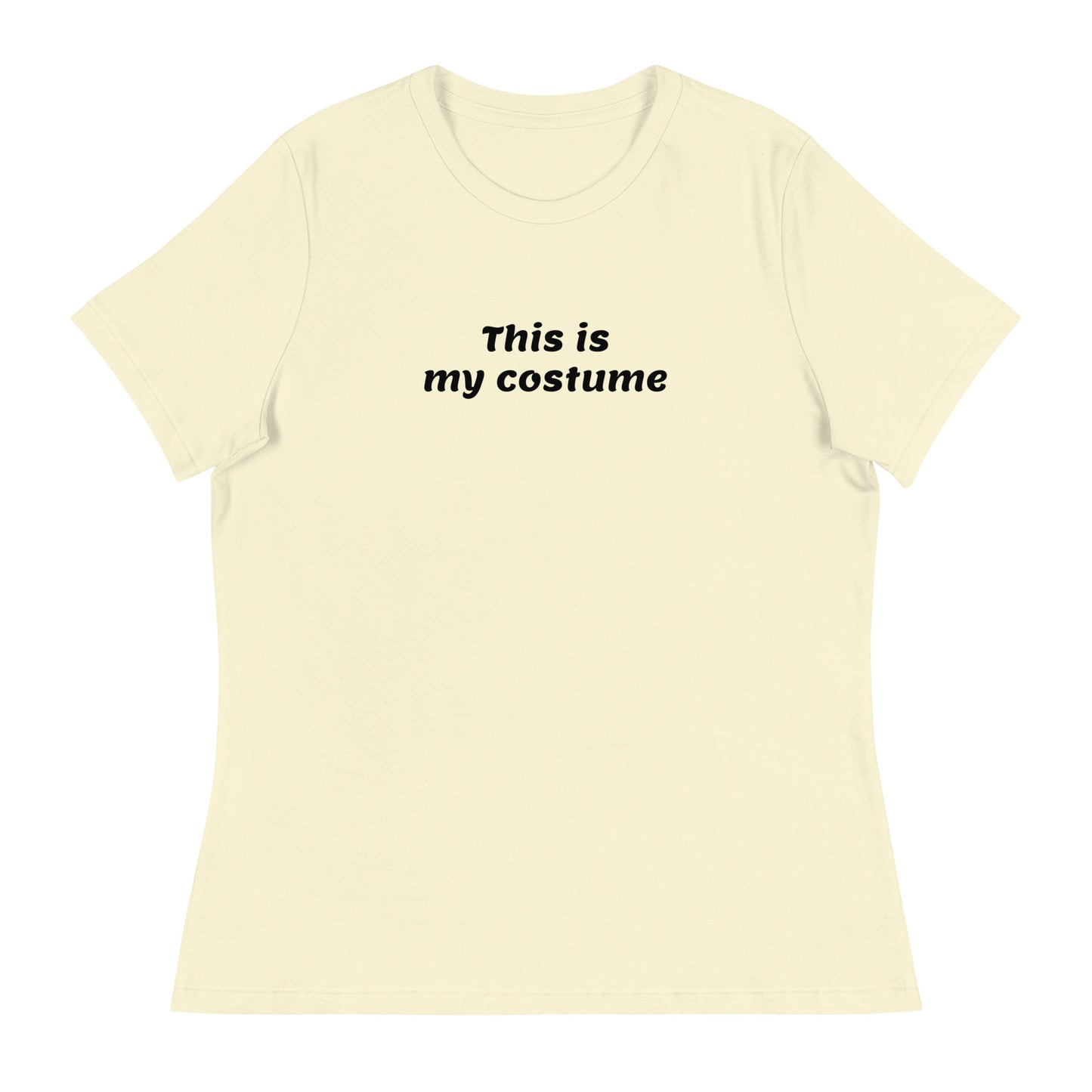 This is my Costume Women's Funny Halloween T-Shirt Citron