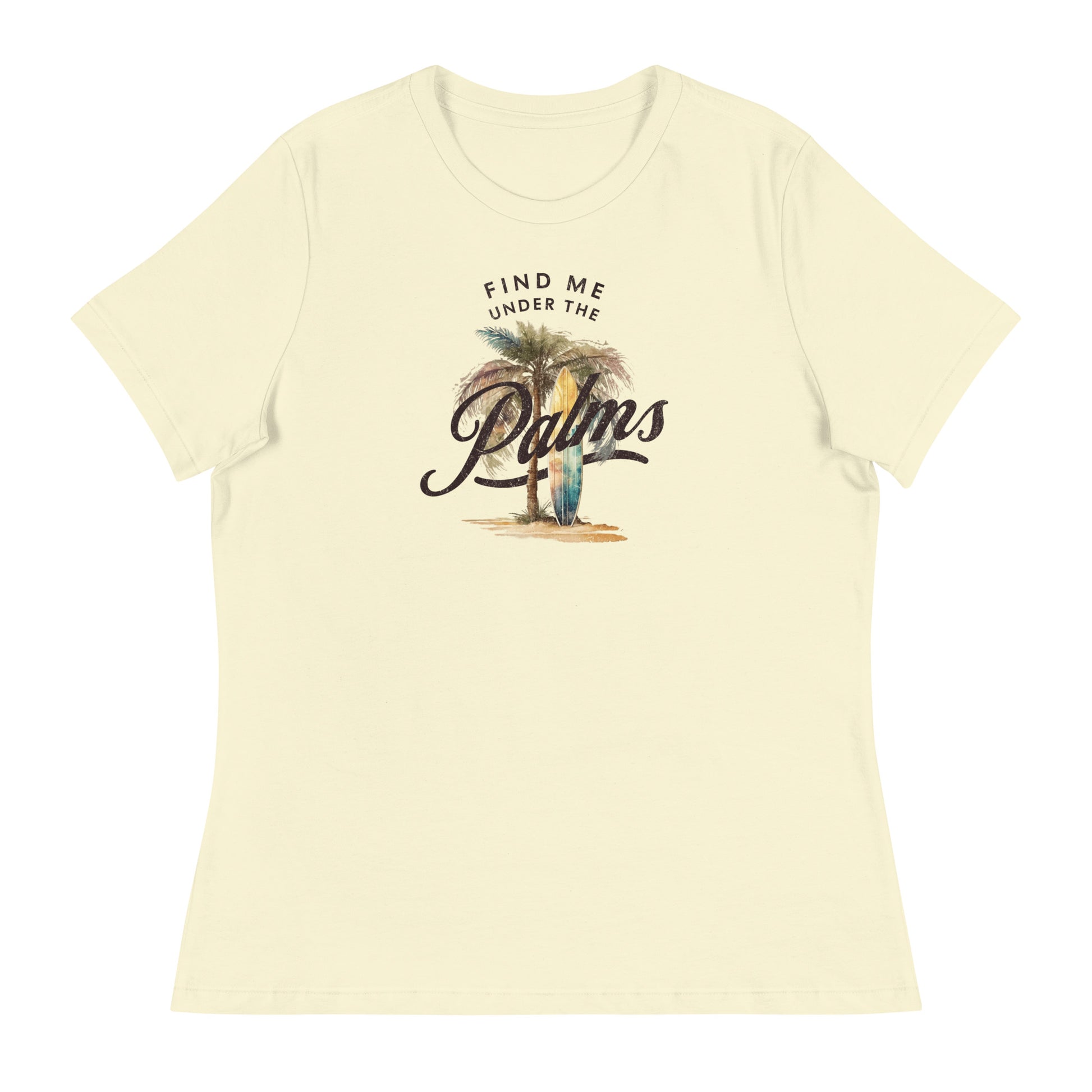 Find me Under the Palms Women's Beach T-Shirt Citron