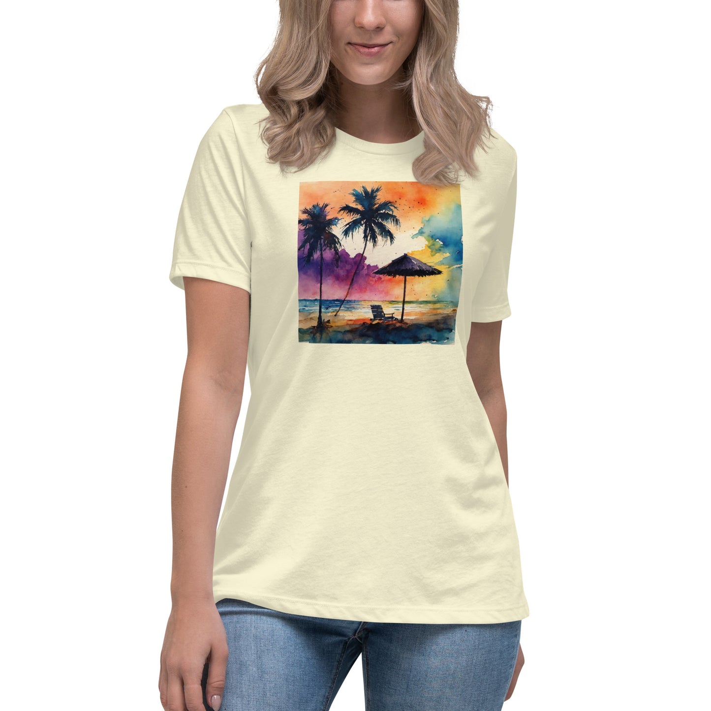 Beautiful Summer Paradise Women's Beach T-Shirt