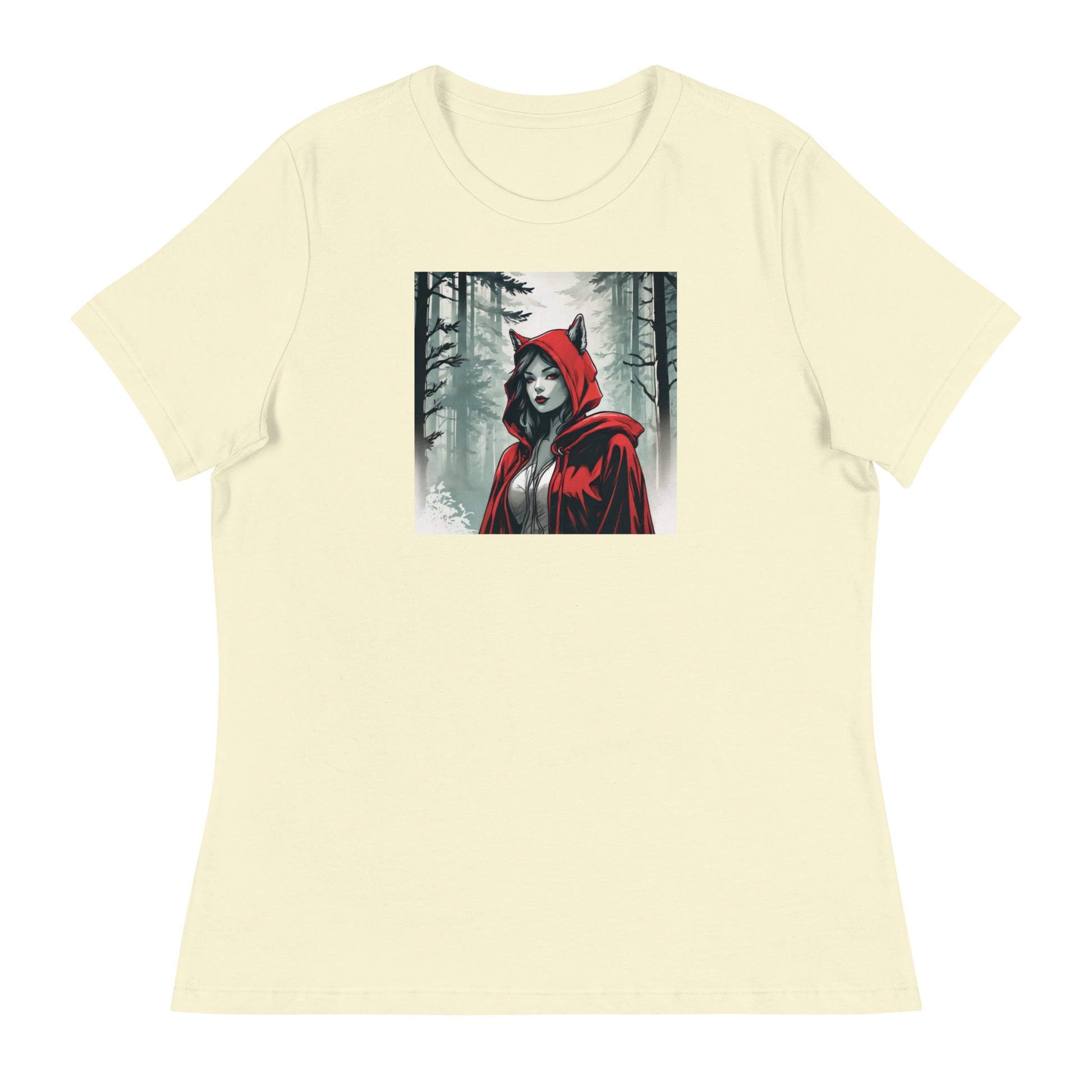 Modern Red Riding Hood Women's Fairy Tale T-Shirt Citron