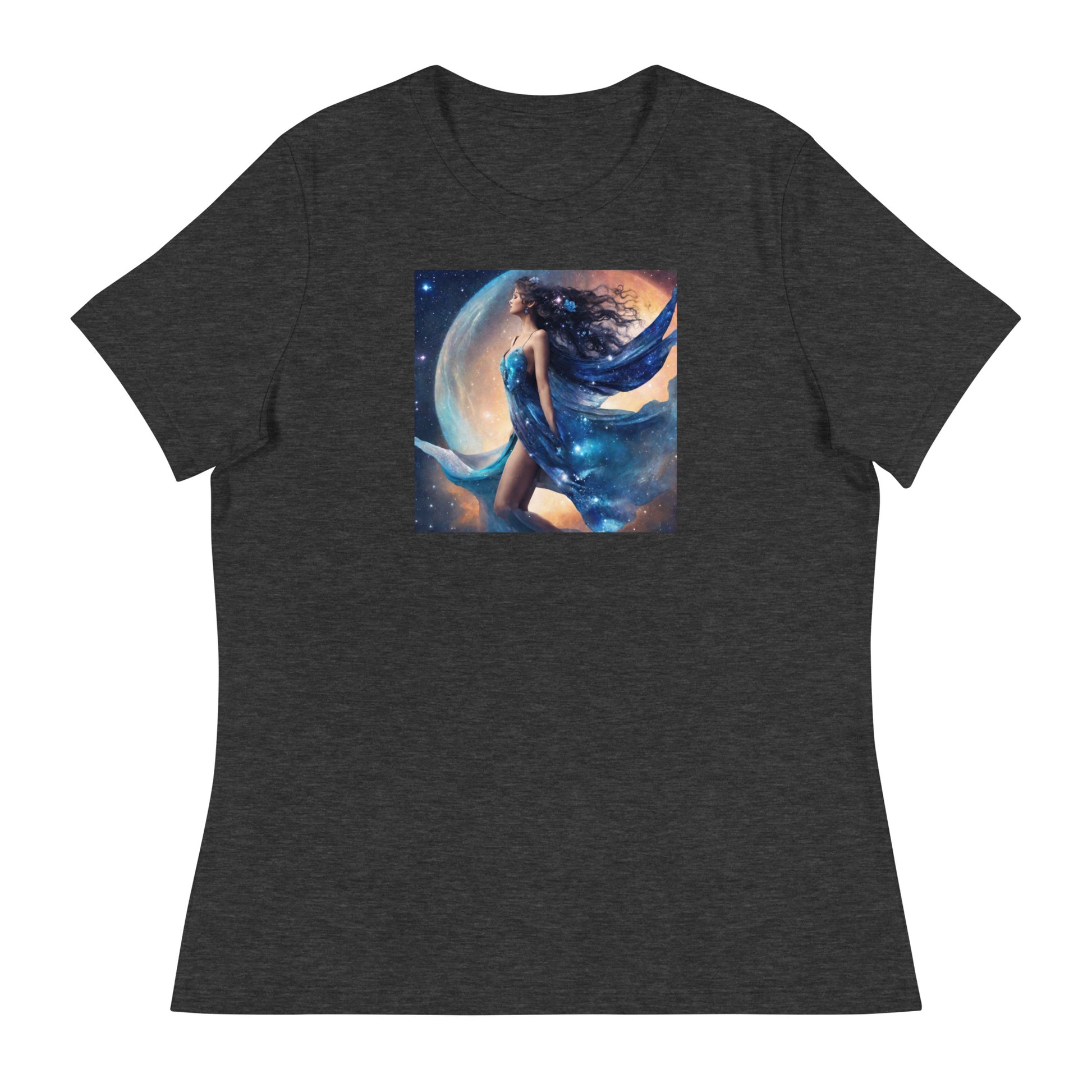 Blue Fairy Women's T-Shirt Dark Grey Heather