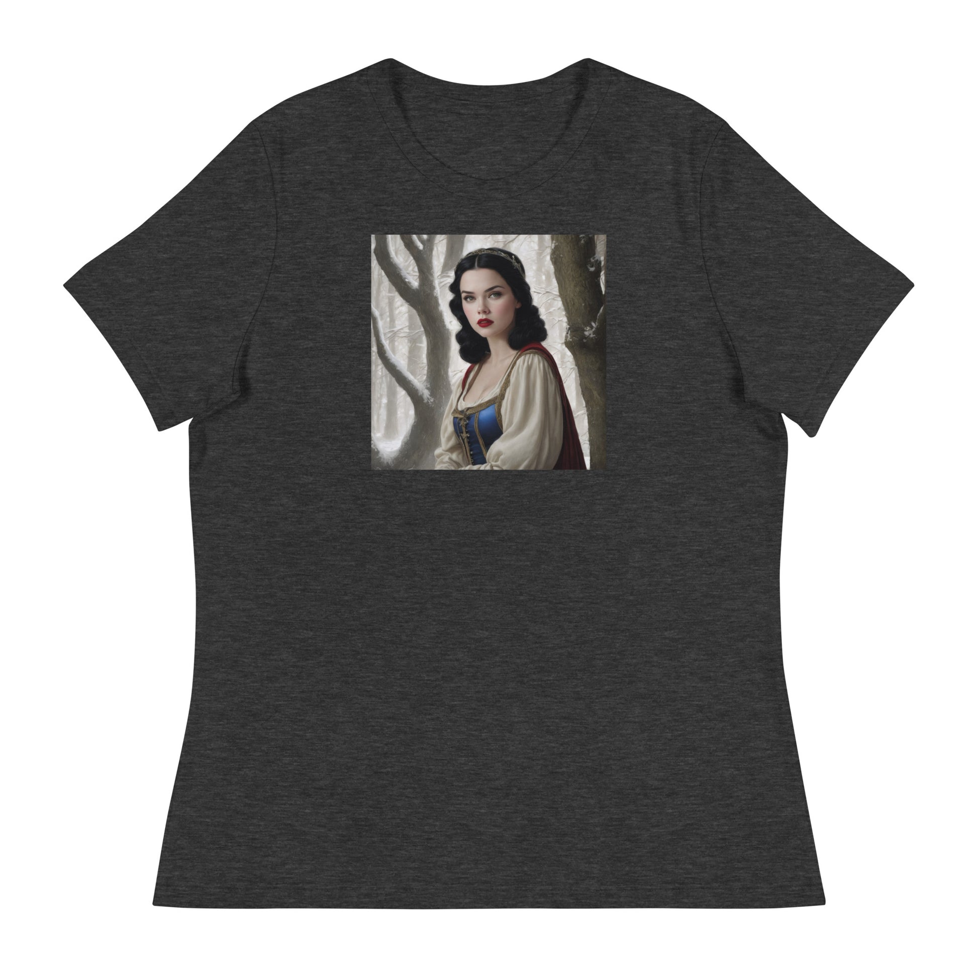 Snow White in Forest T-Shirt Dark Grey Heather