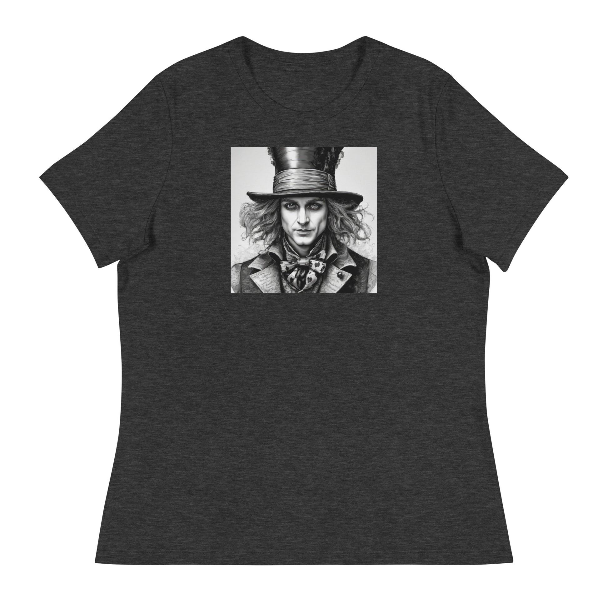 Serenely Eccentric Mad Hatter T-Shirt Dark Grey Heather