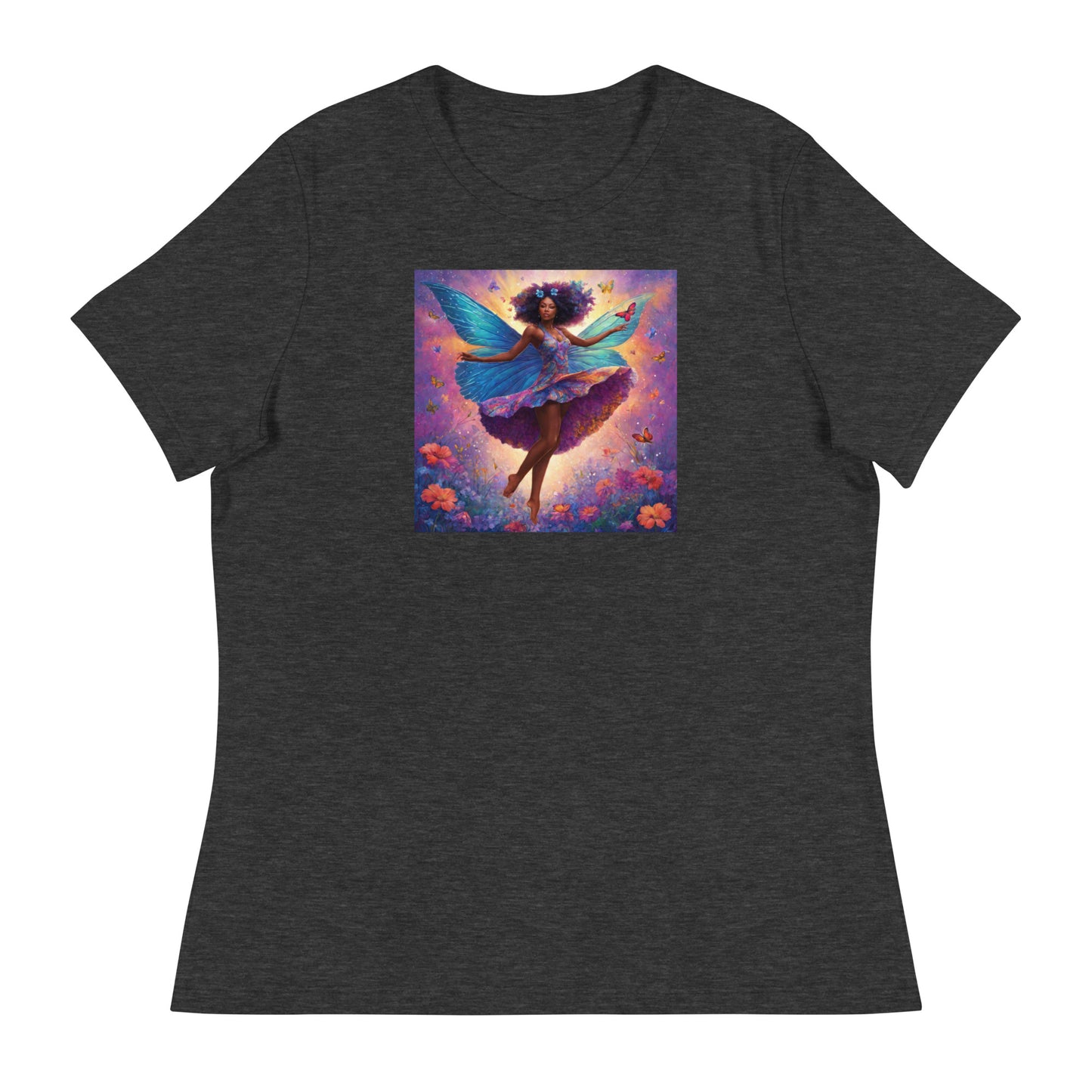 Peaceful Fairy Women's T-Shirt Dark Grey Heather