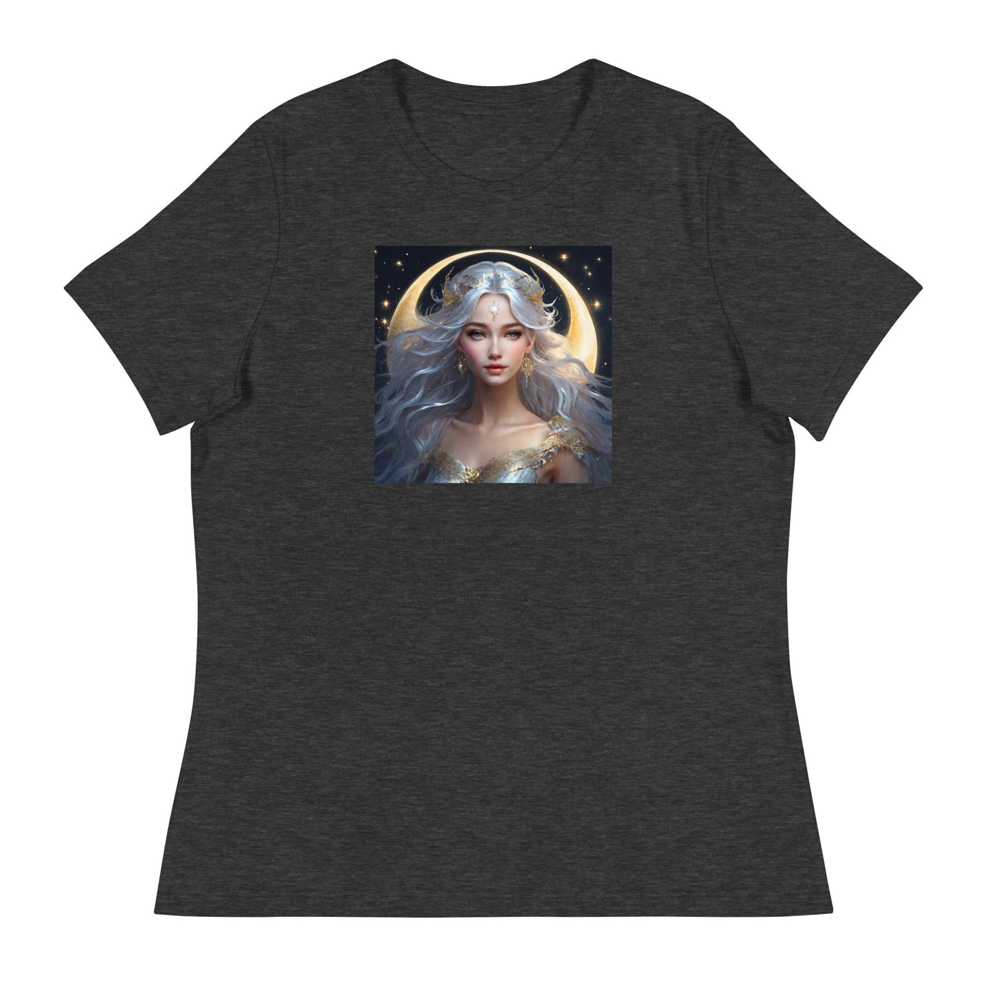 Moon Fairy Women's T-Shirt Dark Grey Heather