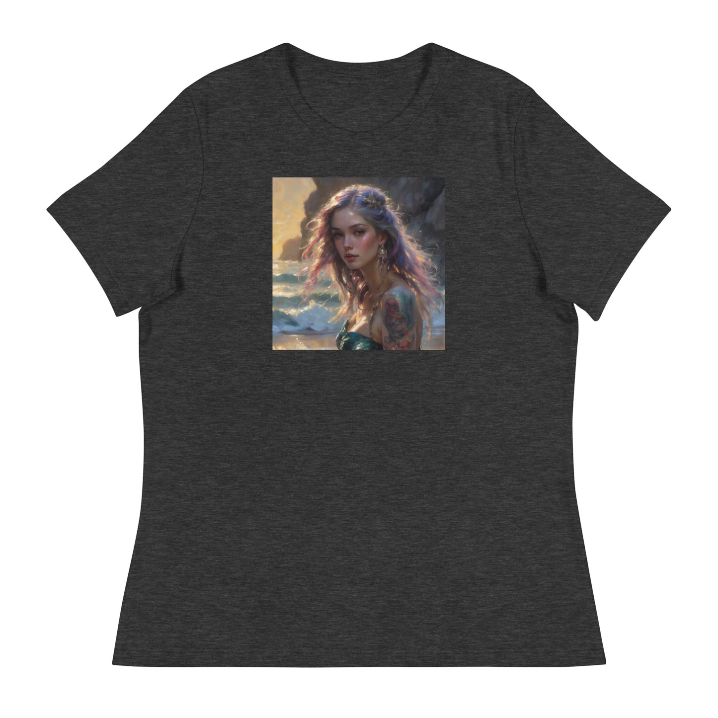 Mermaid's Gaze Women's T-Shirt Dark Grey Heather