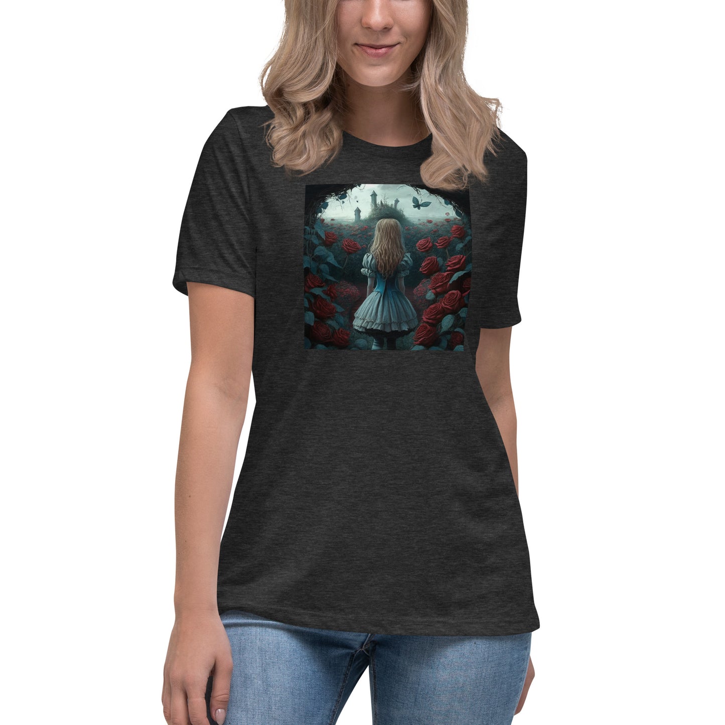 Alice and the Path or Roses Women's T-Shirt