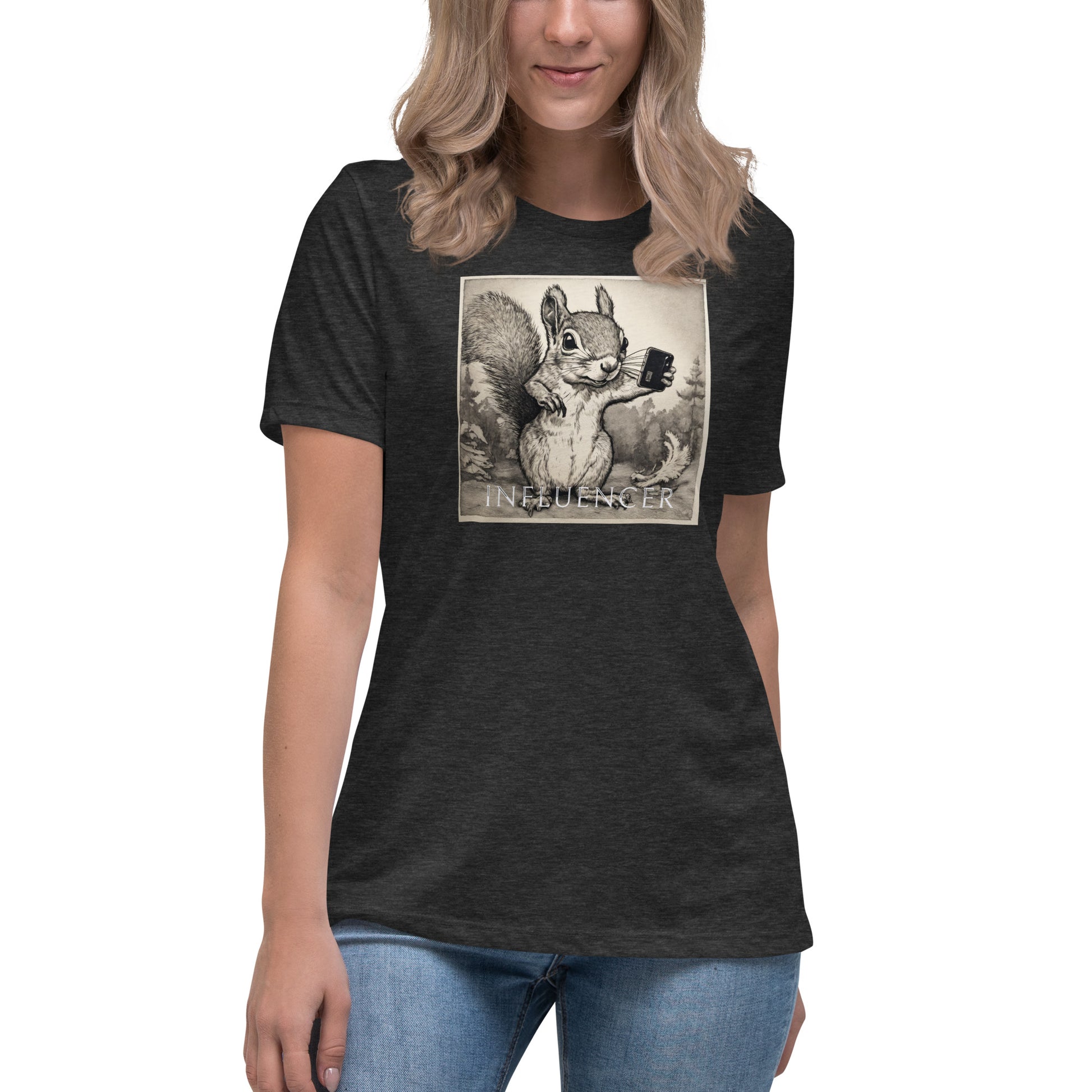 Squirrel Influencer Women's Funny Shirt