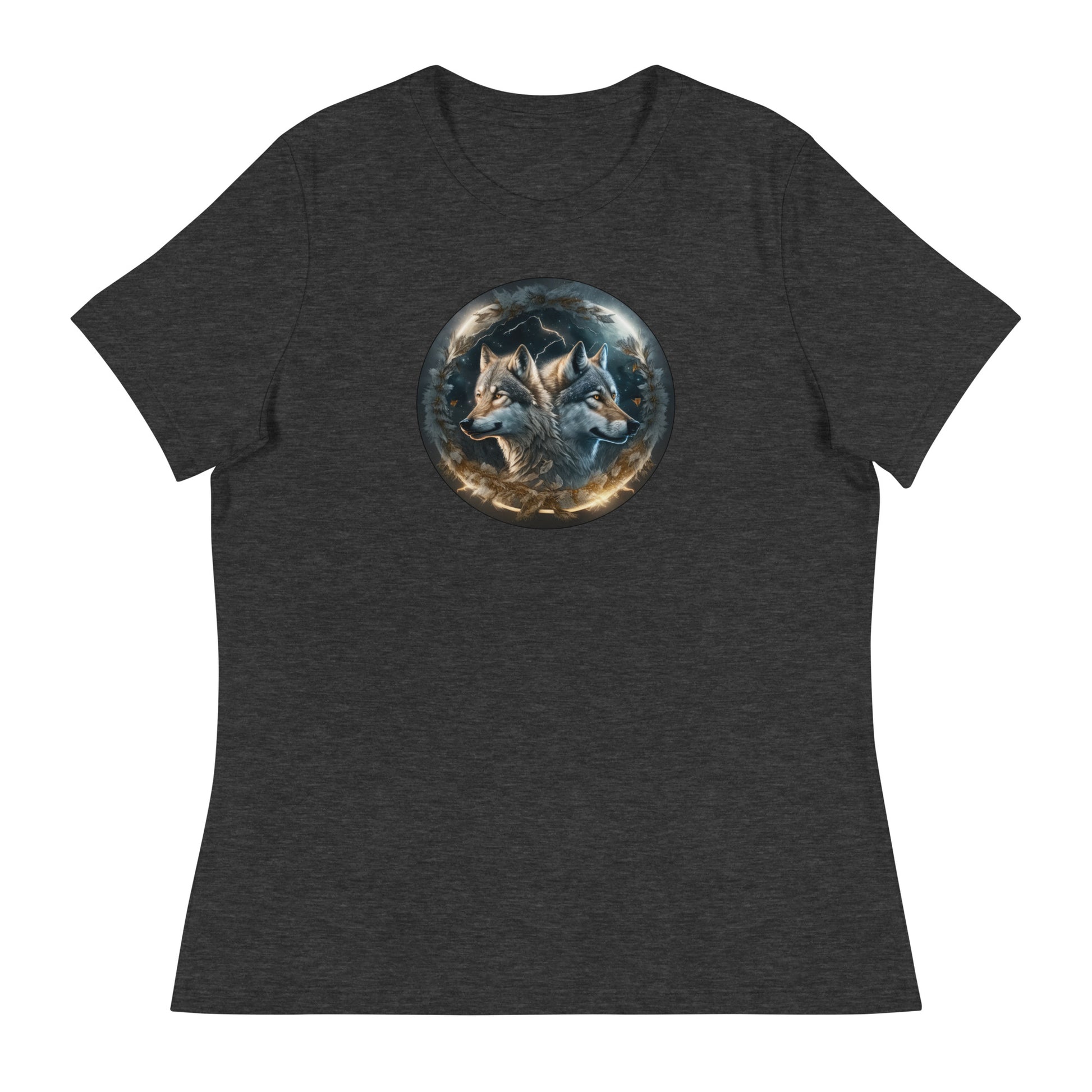 Women's Wolf Spirits T-Shirt Dark Grey Heather