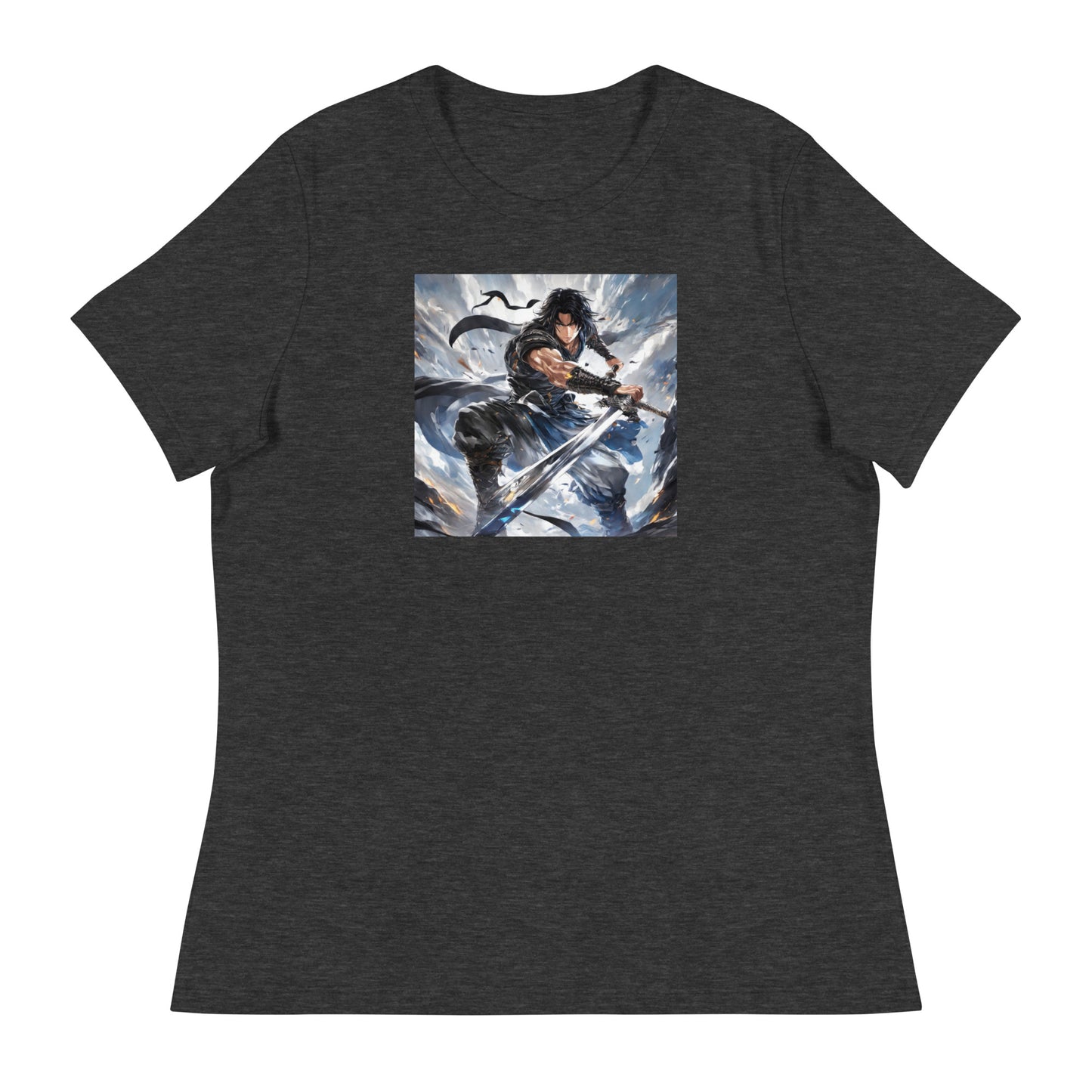 Victory is Mine Women's Anime T-Shirt Dark Grey Heather