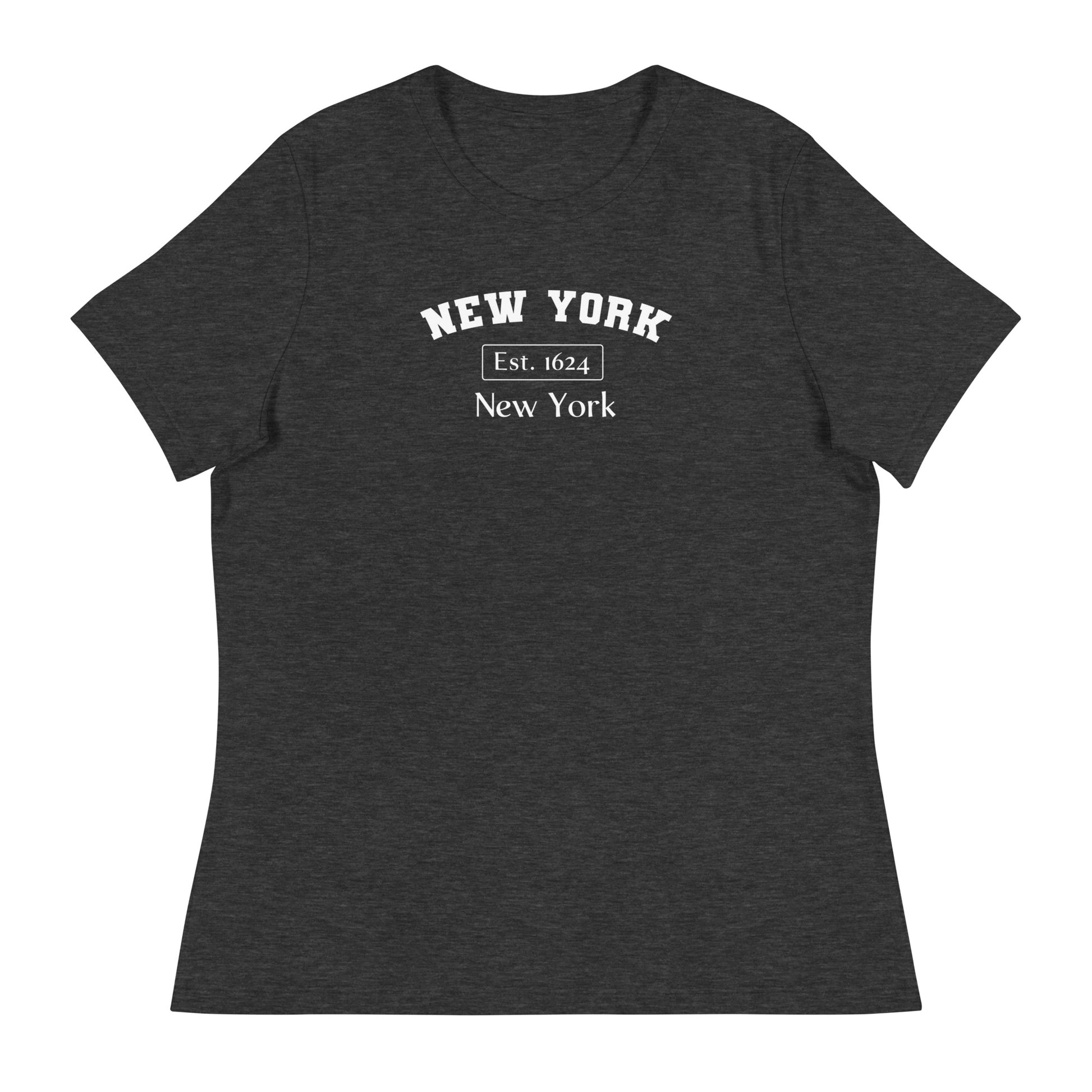 New York, New York Women's T-Shirt Dark Grey Heather