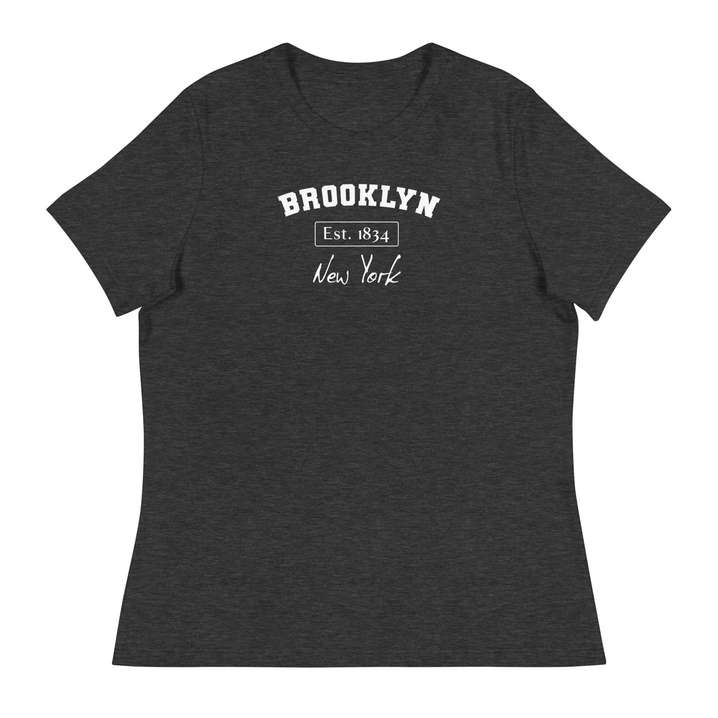 Brooklyn, New York Women's T-Shirt Dark Grey Heather