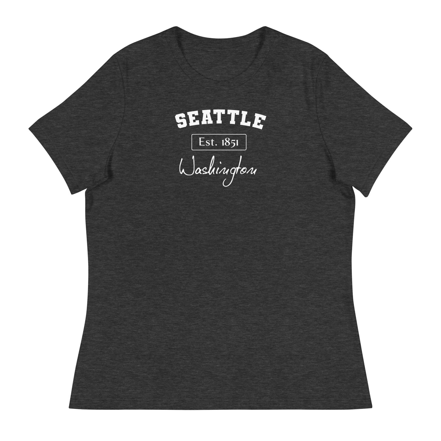 Seattle, Washington Women's T-Shirt Dark Grey Heather