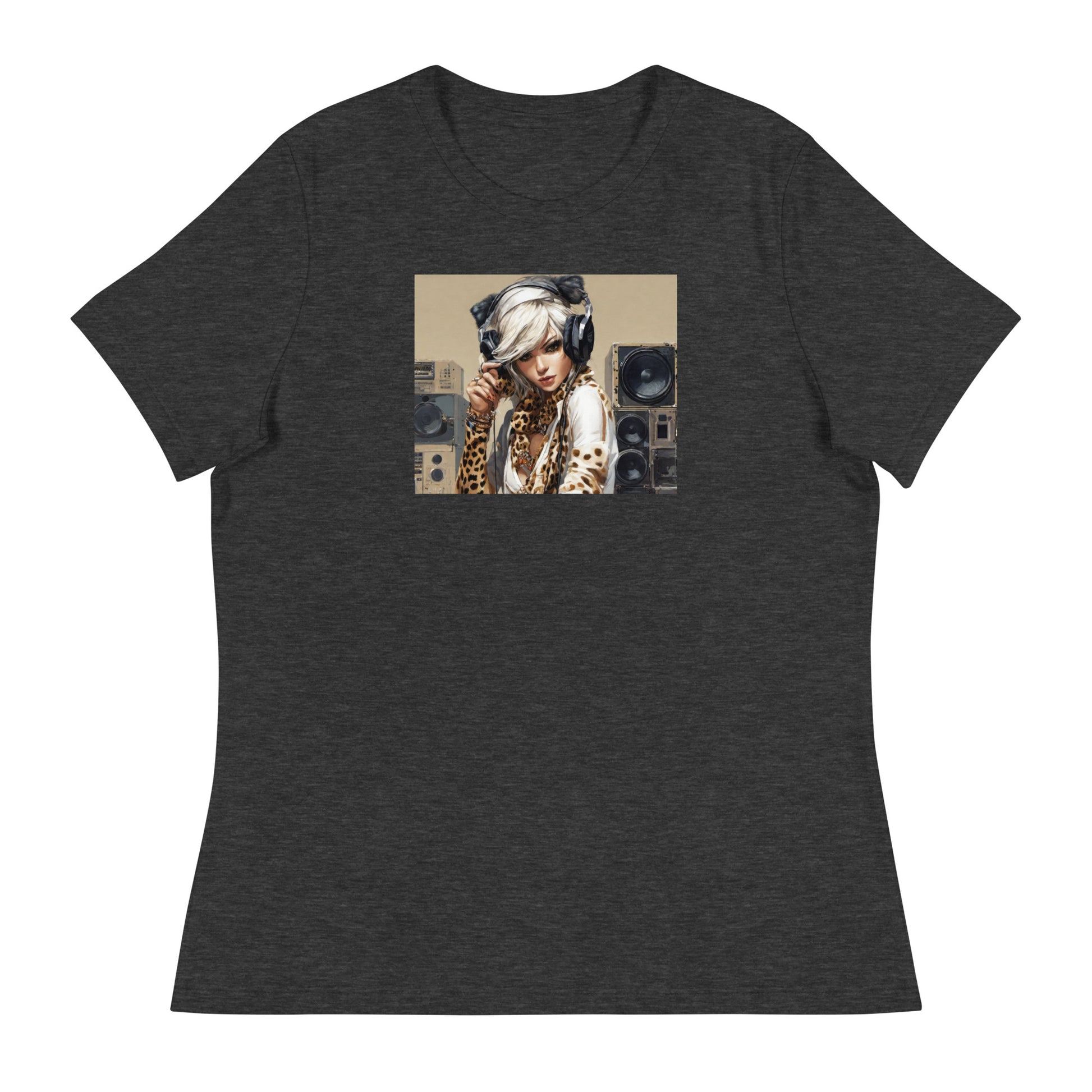 Women's DJing T-Shirt Dark Grey Heather