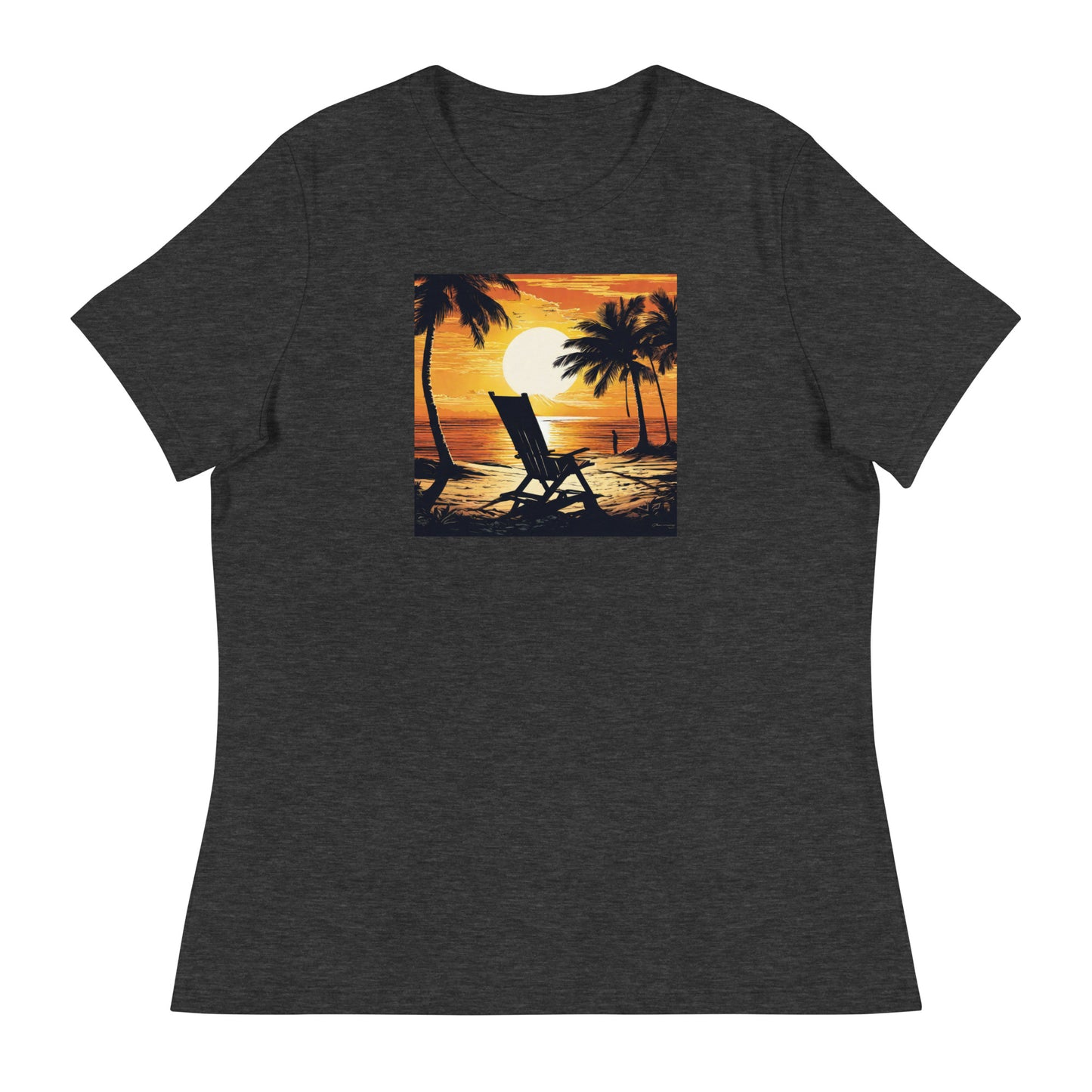 Summer Paradise Women's T-Shirt Dark Grey Heather