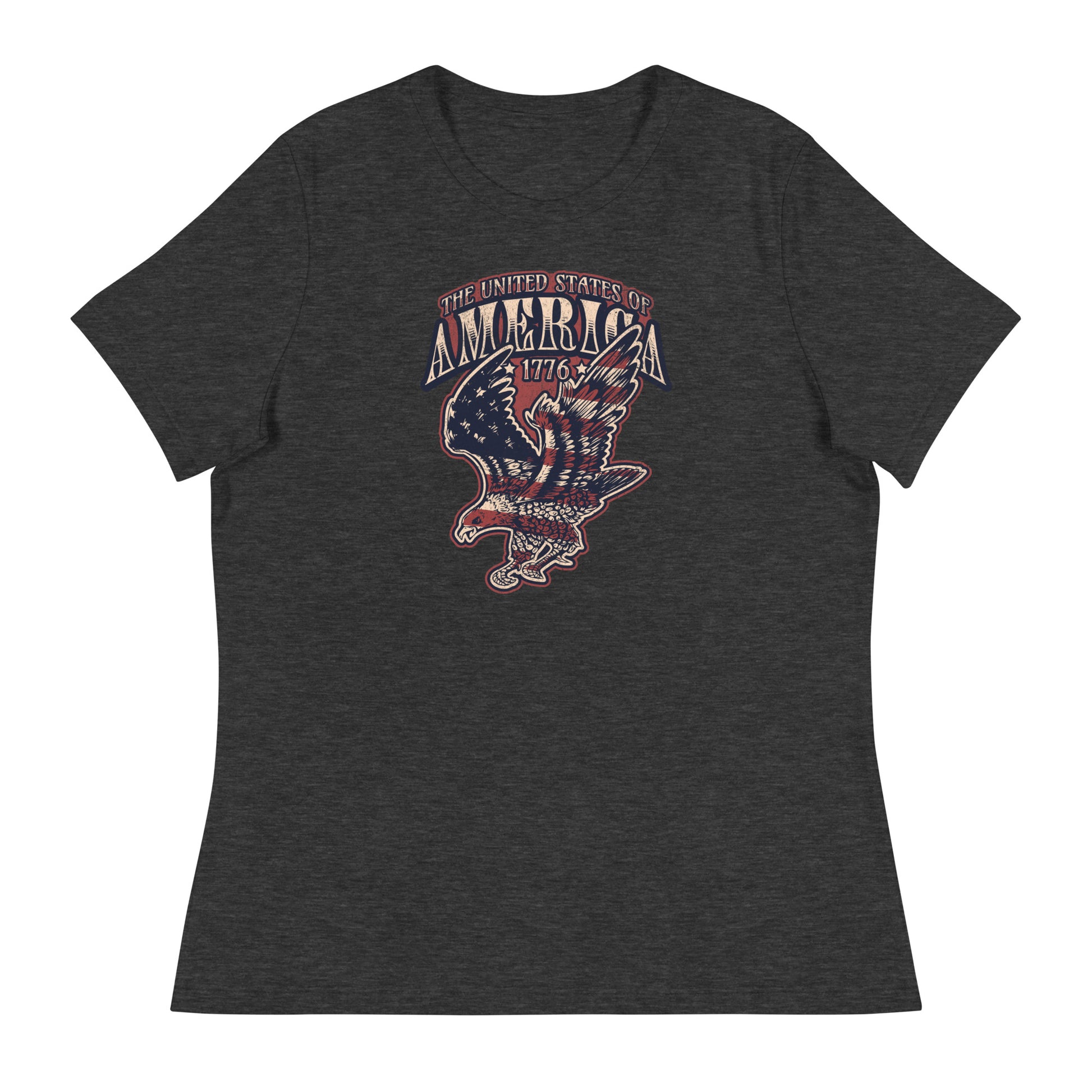 United States of America Independence Day Women's T-Shirt Dark Grey Heather