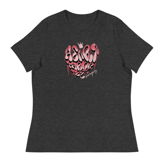 Heart Throb '24 Women's Valentine's Day T-Shirt Dark Grey Heather