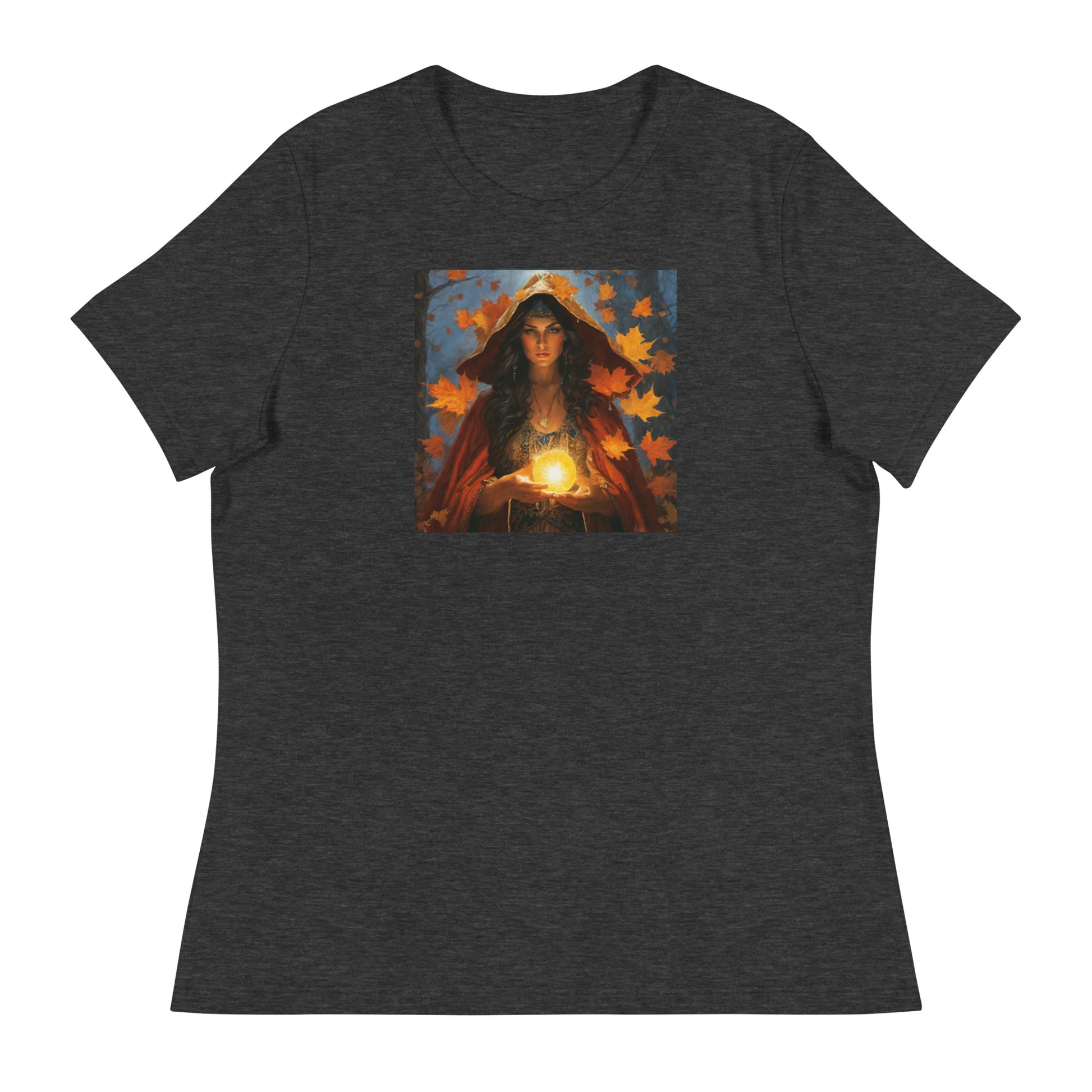 Autumn Gypsy Women's Fall T-Shirt Dark Grey Heather