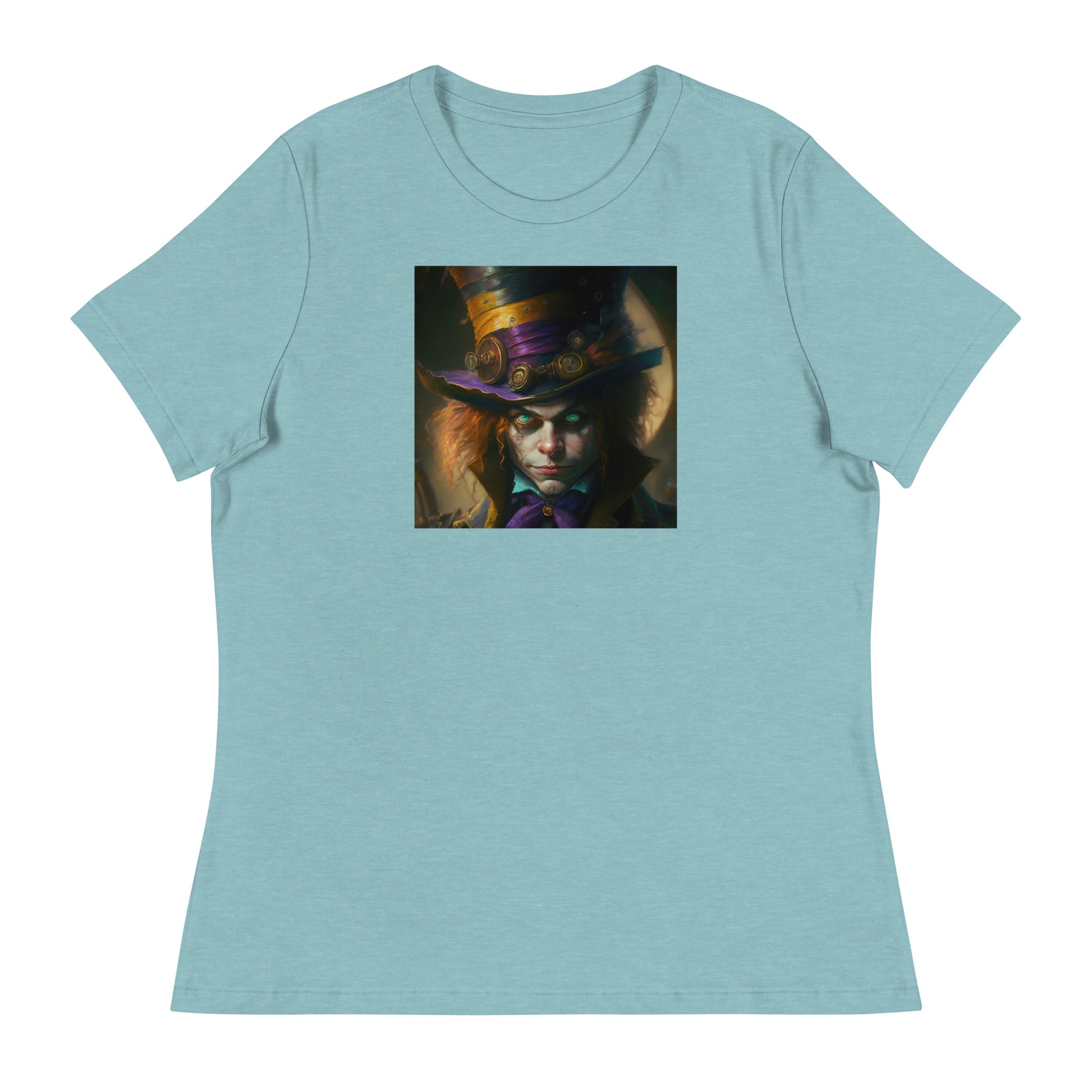 Mad Hatter T-Shirt Heather Blue Lagoon