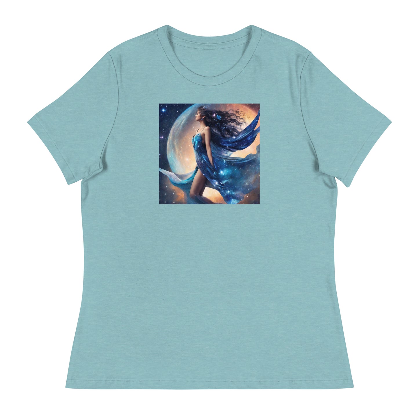 Blue Fairy Women's T-Shirt Heather Blue Lagoon