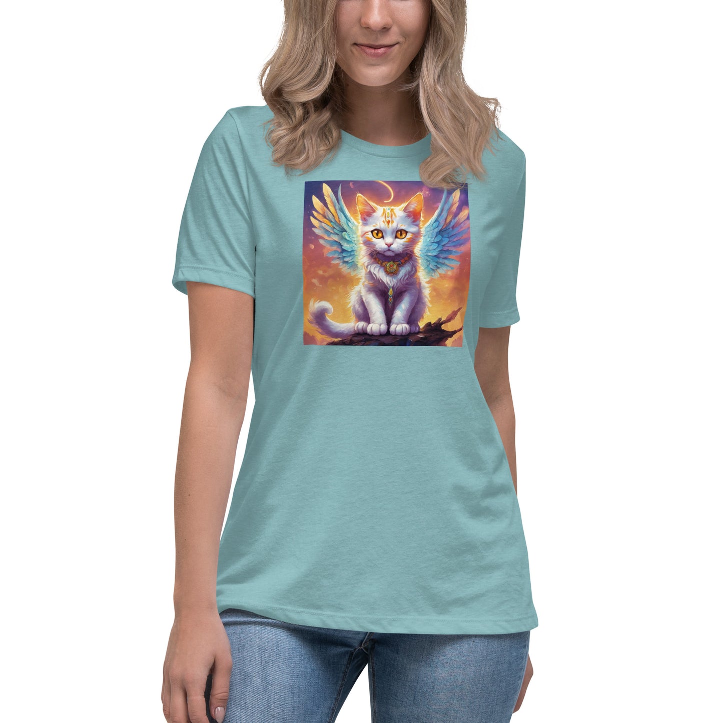 Cat with Wings Women's Graphic Tee