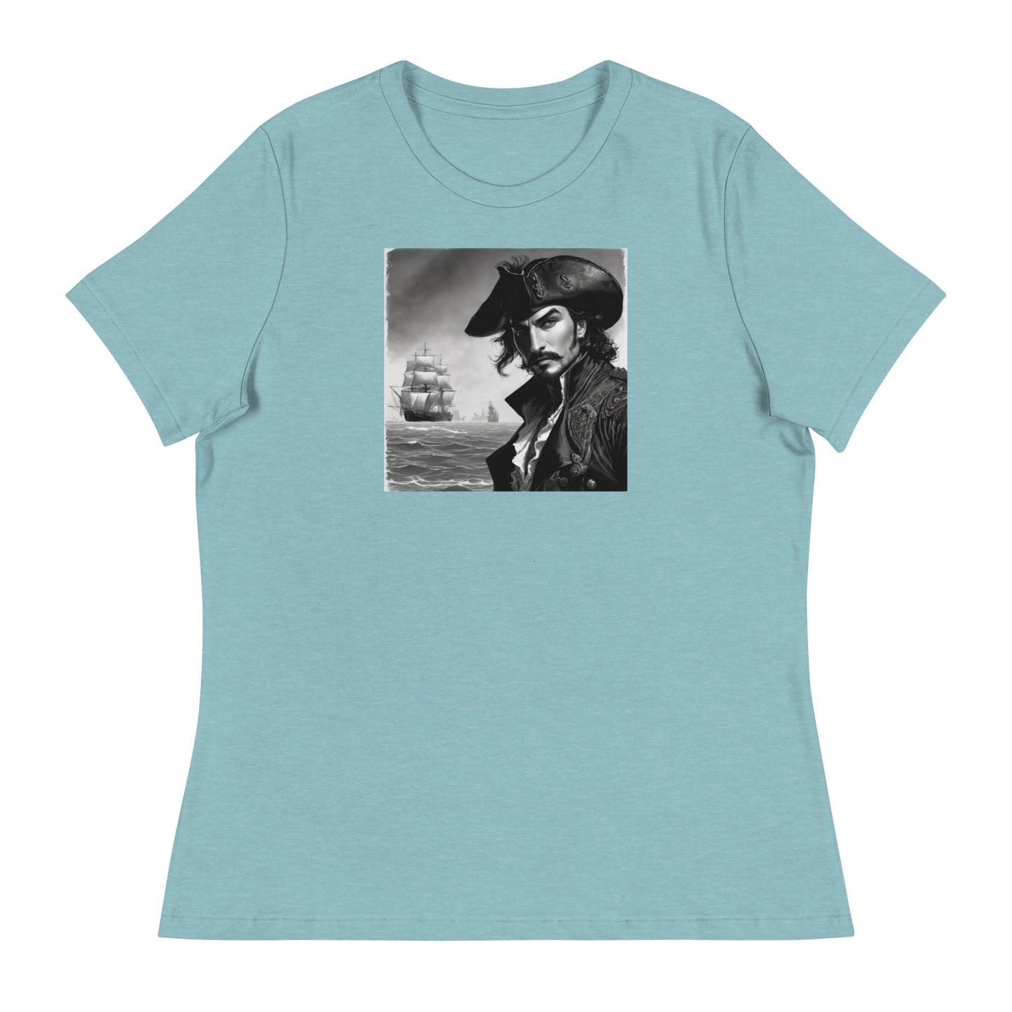 Captain Hook's Gaze Women's T-Shirt Heather Blue Lagoon