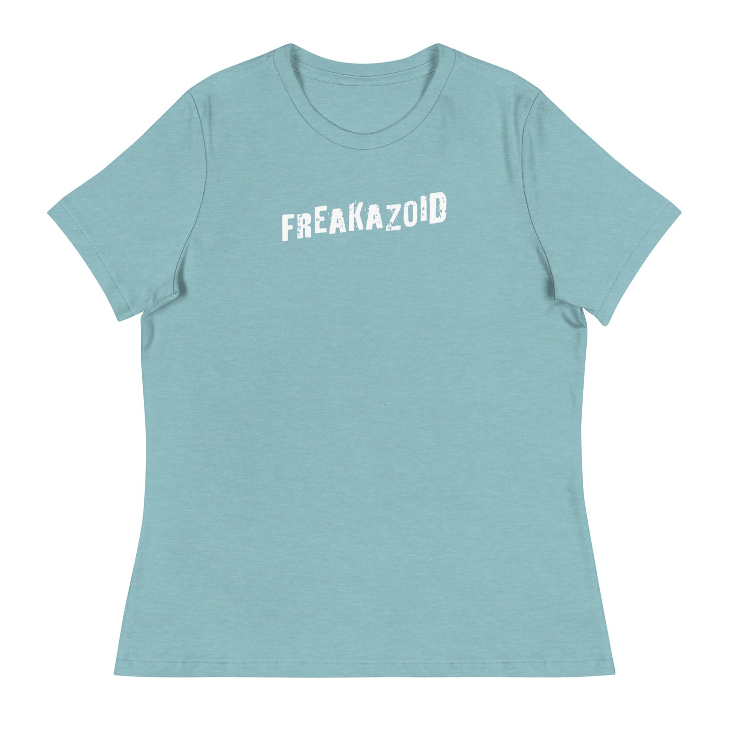 Freakazoid Women's Funny T-Shirt Heather Blue Lagoon