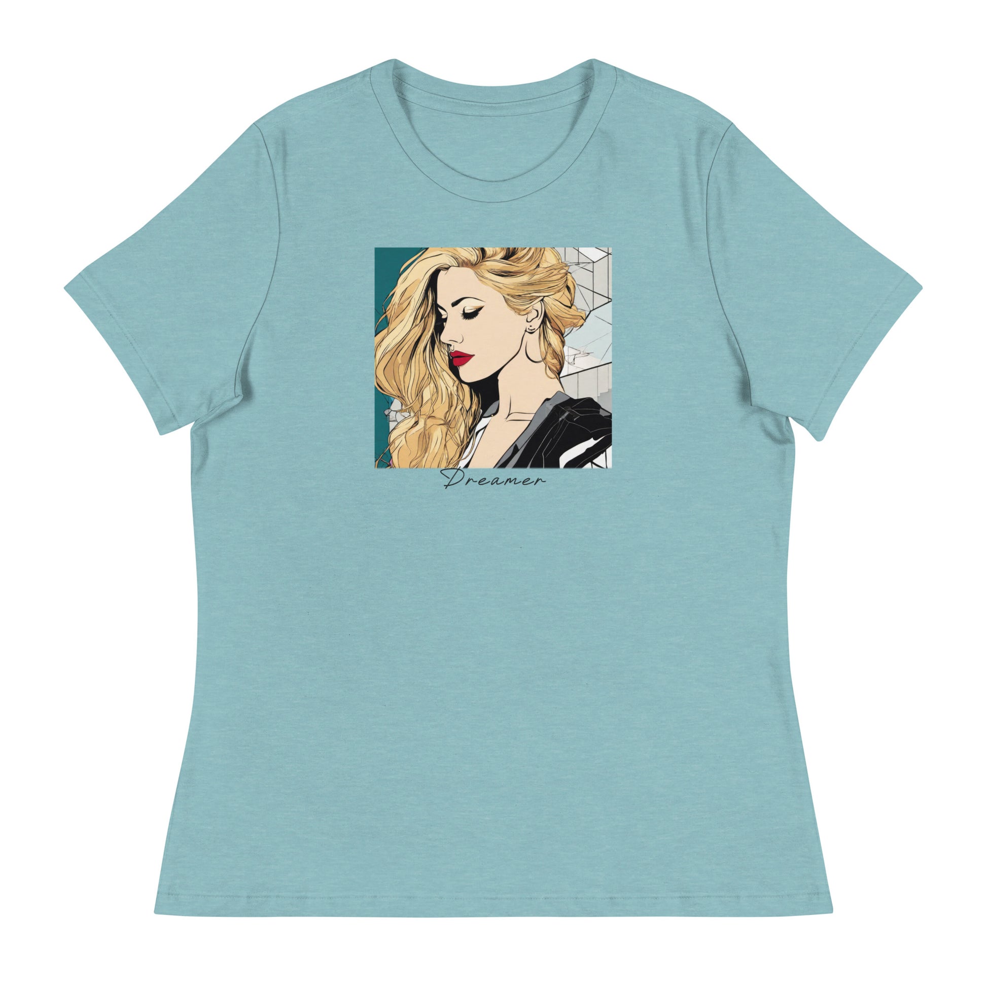 Women's Dreamer T-Shirt Heather Blue Lagoon