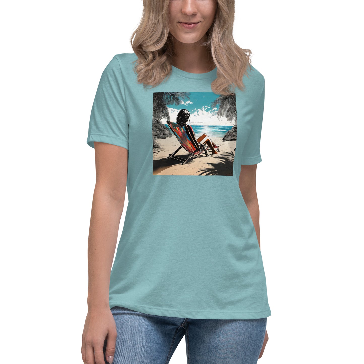 Relaxing on the Beach Women's Summer T-Shirt