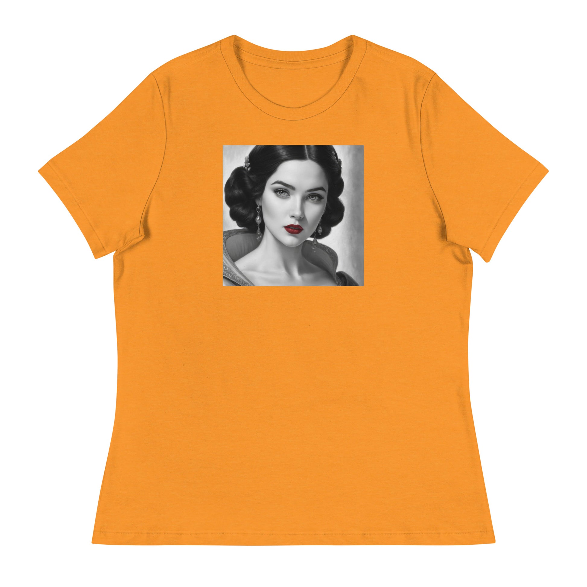 Snow White Portrait Women's Fairy Tale T-Shirt Heather Marmalade