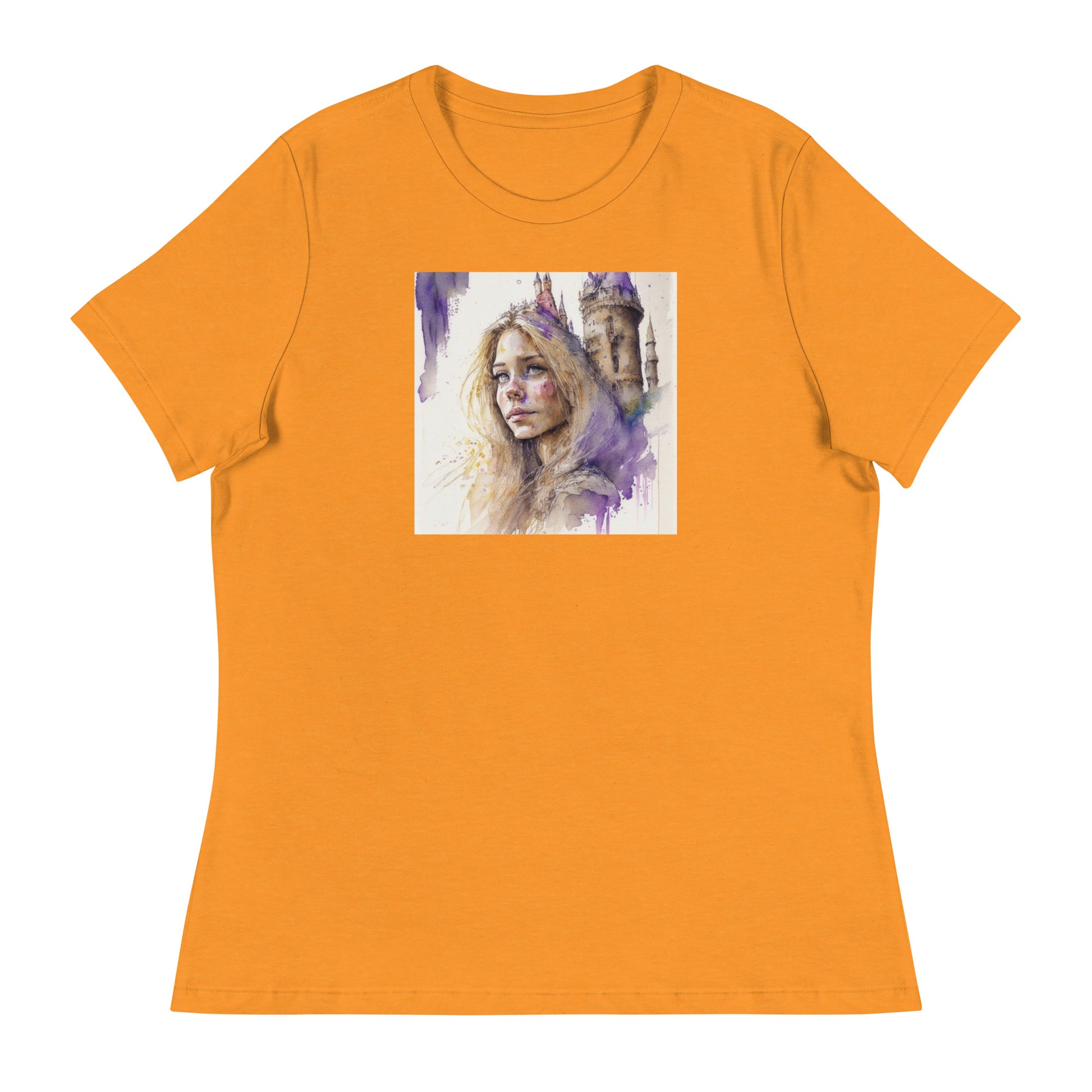 Rapunzel & The Tower Women's Fairy Tale Graphic Tee Heather Marmalade