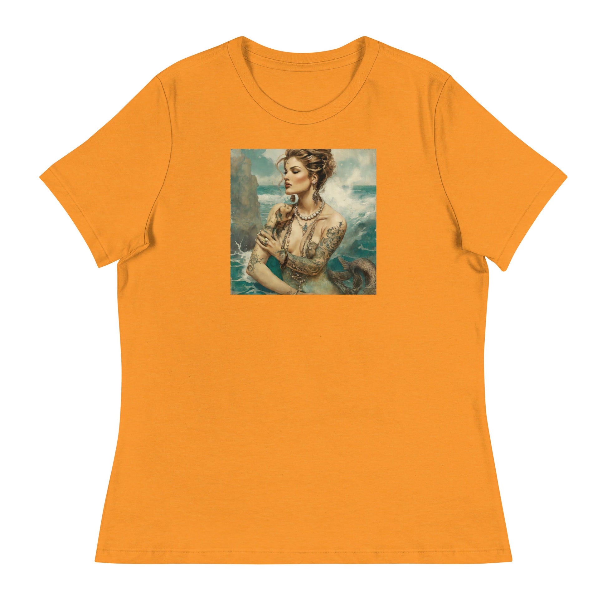 Mermaid with Tattoos Women's T-Shirt Heather Marmalade