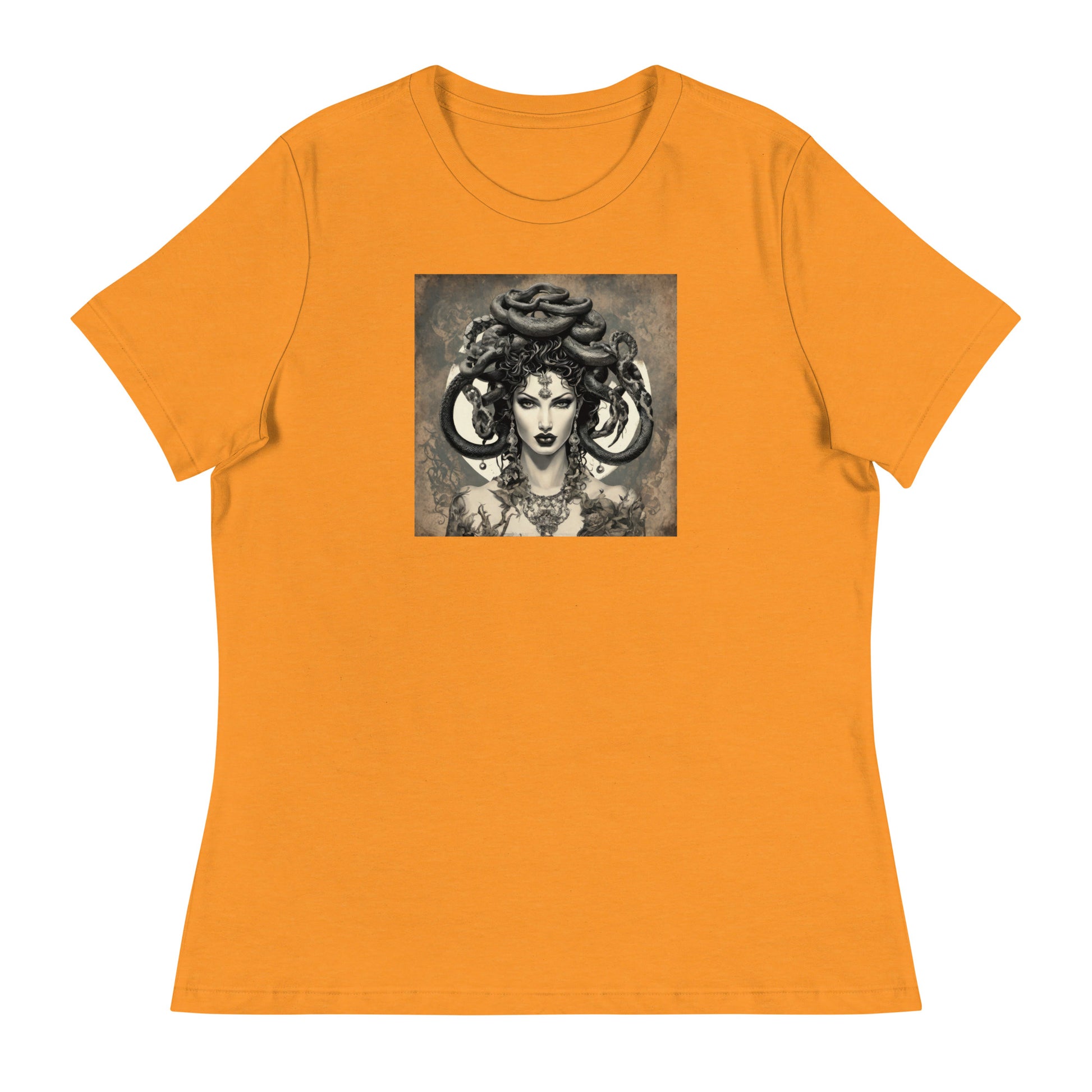 Medusa's Gaze Women's Graphic Tee Heather Marmalade