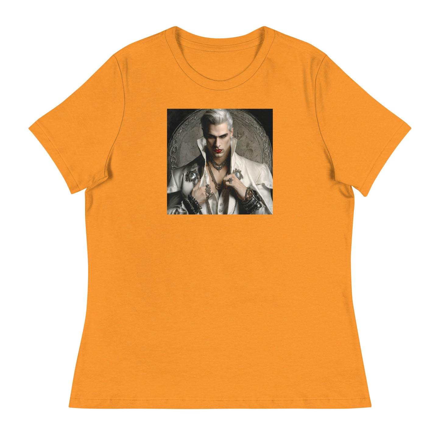 Vampire with Style Women's Graphic Tee Heather Marmalade