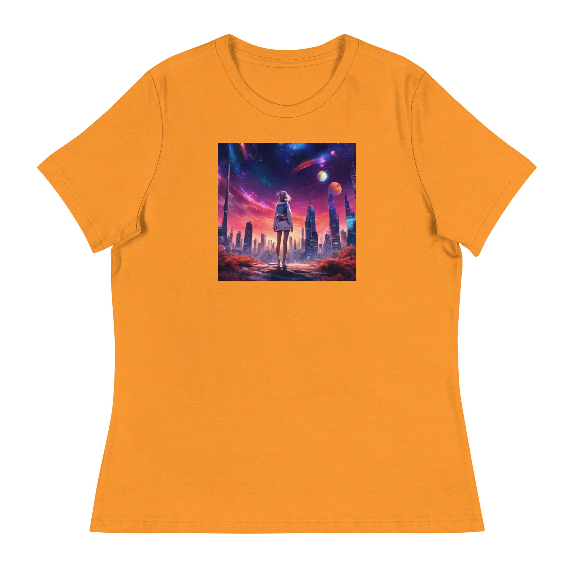 Amazing Space Explorer Women's T-Shirt Heather Marmalade