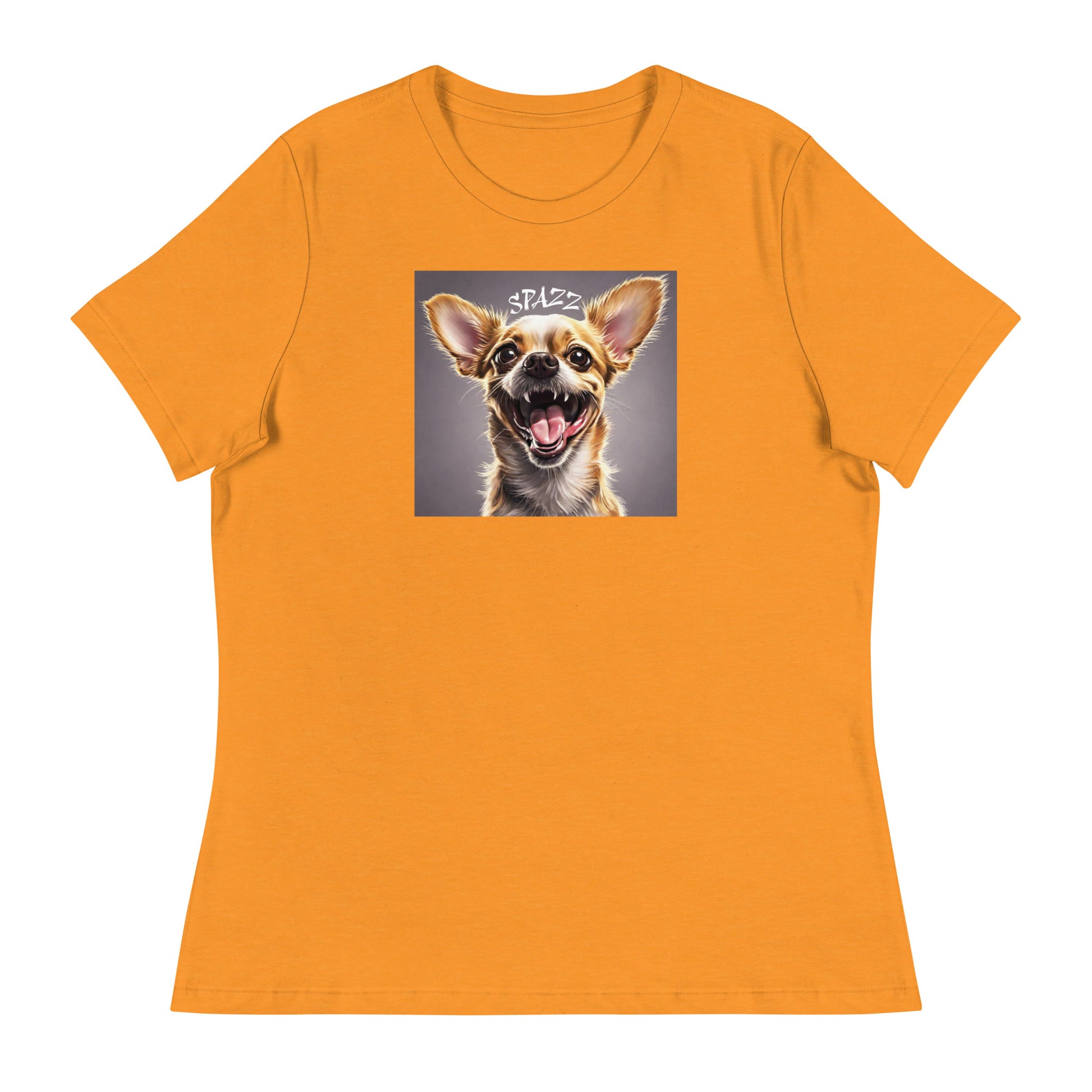 Spazz Women's Funny T-Shirt Heather Marmalade