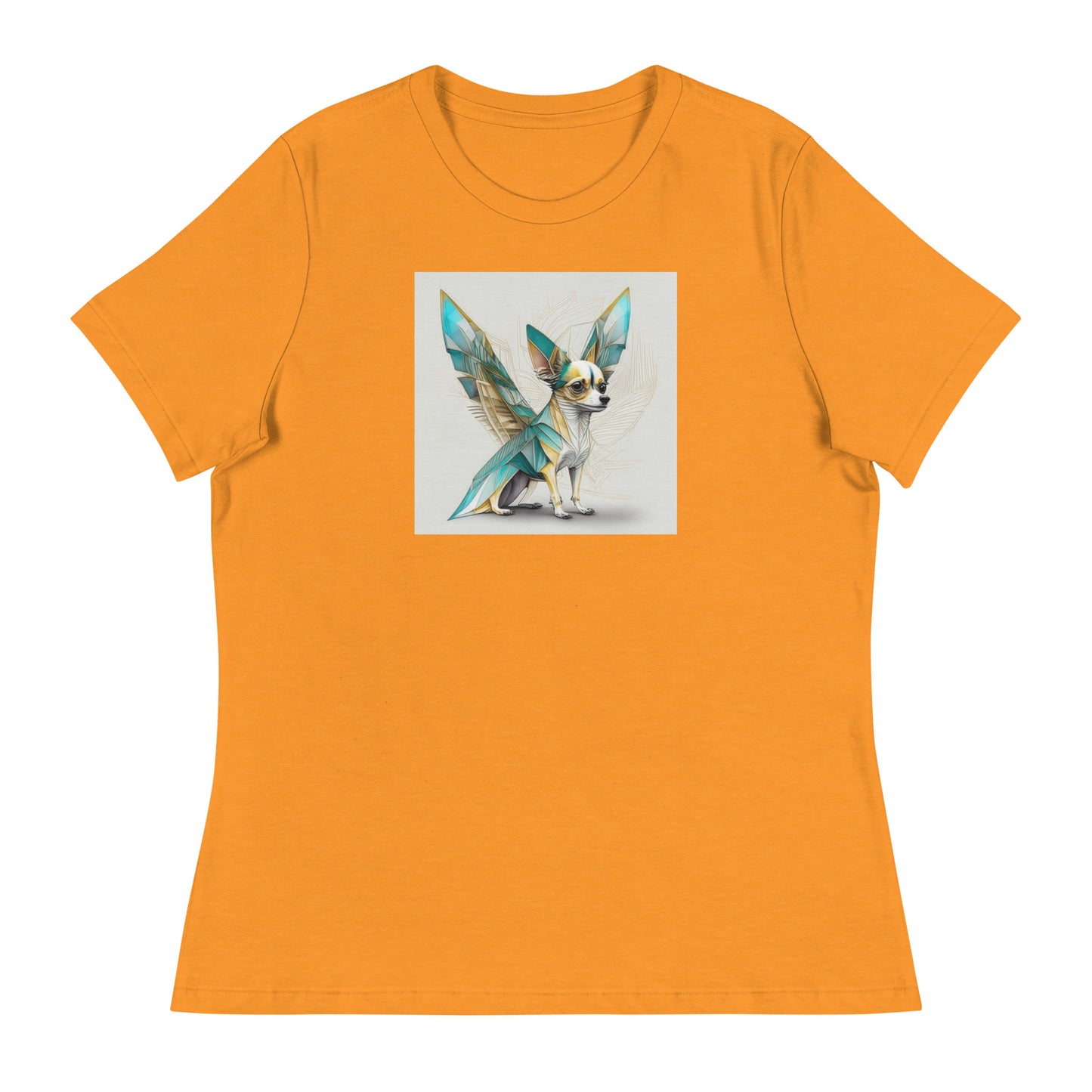 Chihuahua with Wings Women's Dog Lover T-Shirt Heather Marmalade