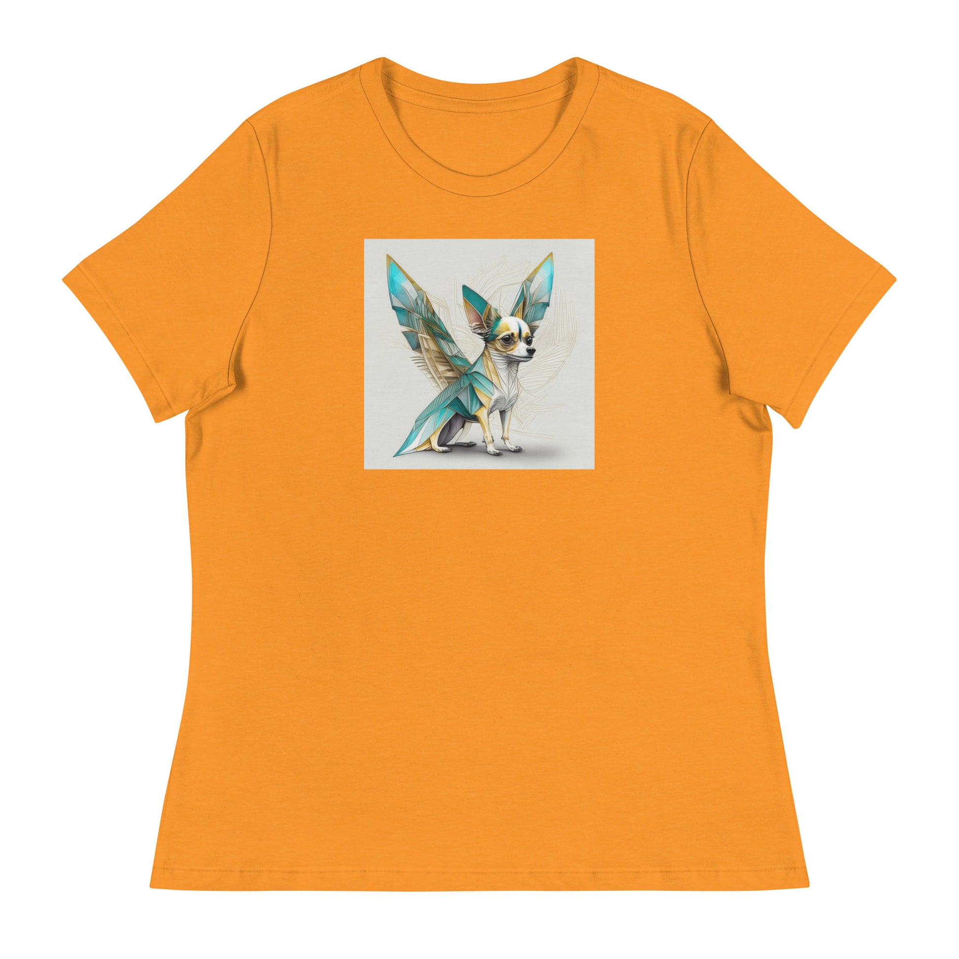 Chihuahua with Wings Women's Dog Lover T-Shirt Heather Marmalade